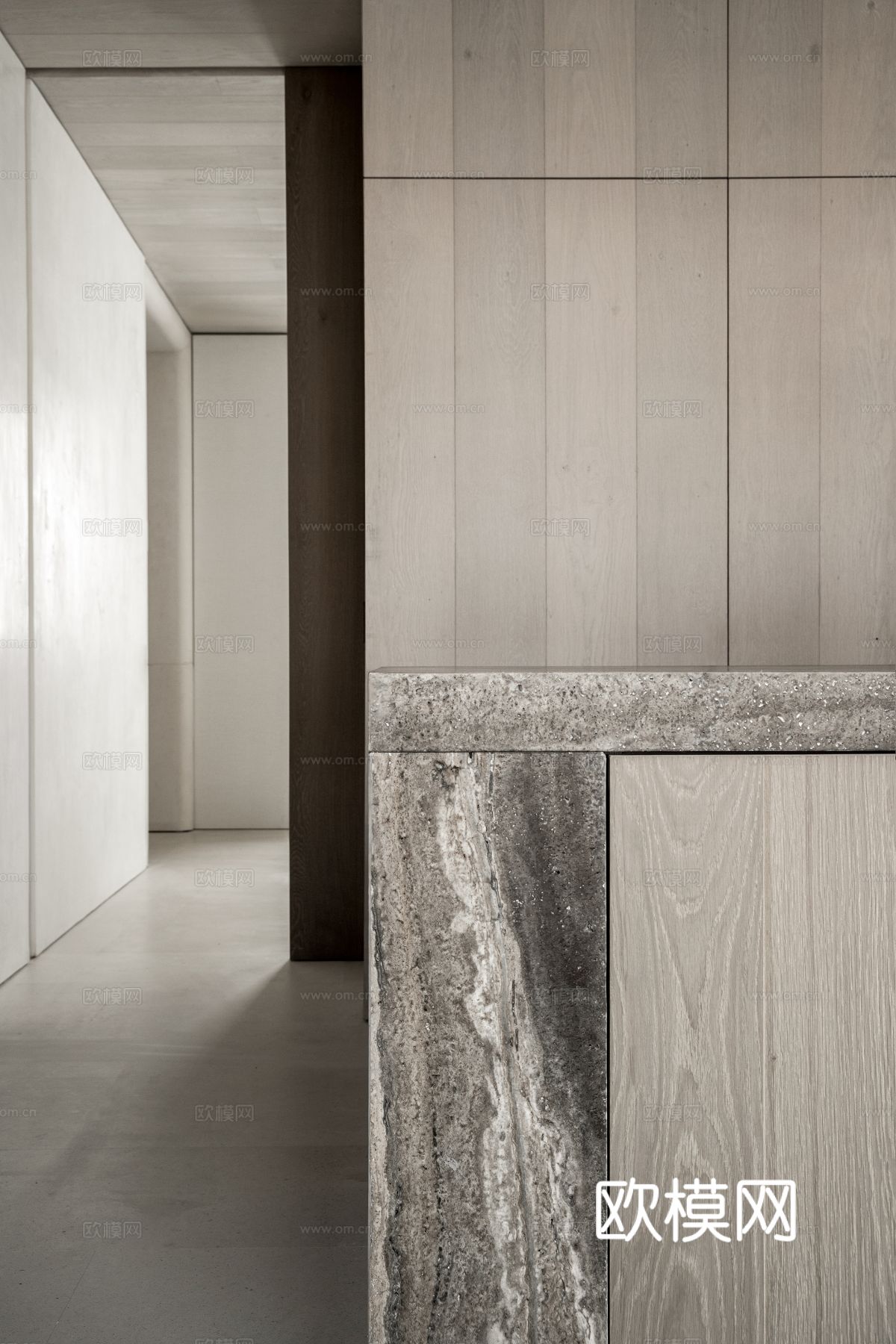 现代简约家装效果图 客厅卧室餐厅 黑白灰效果图下载（渲染图13）