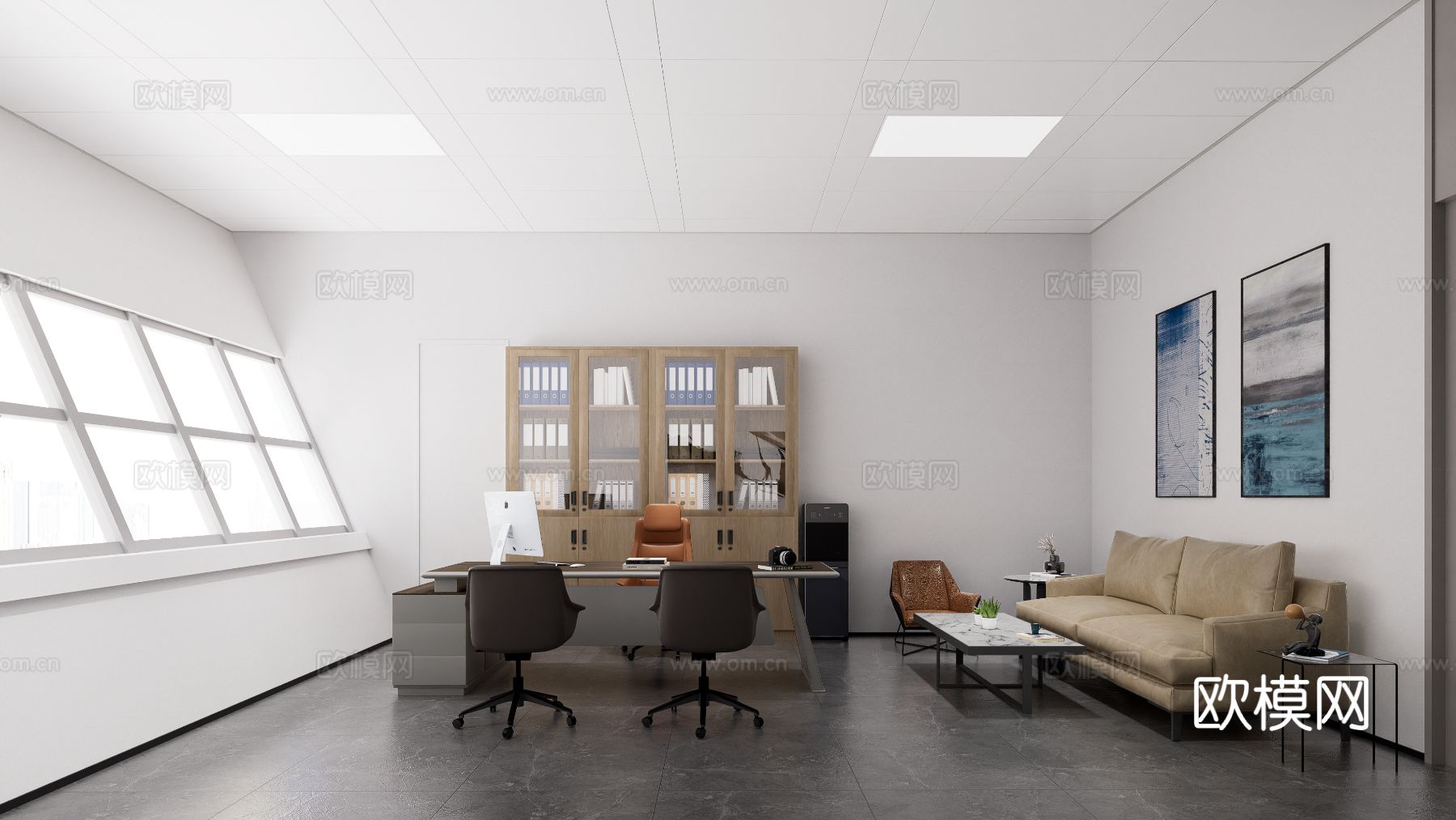 现代科技展厅效果图下载（渲染图8）