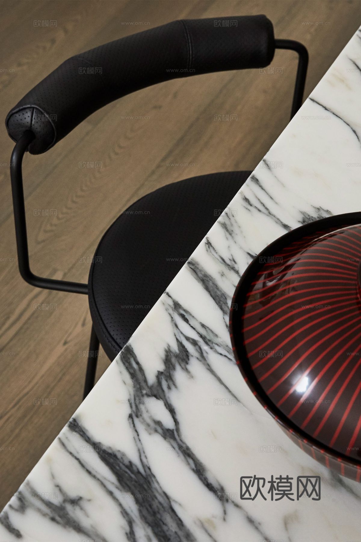 奶油风家装效果图 客厅卧室餐厅 黑白灰极简效果图下载（渲染图15）