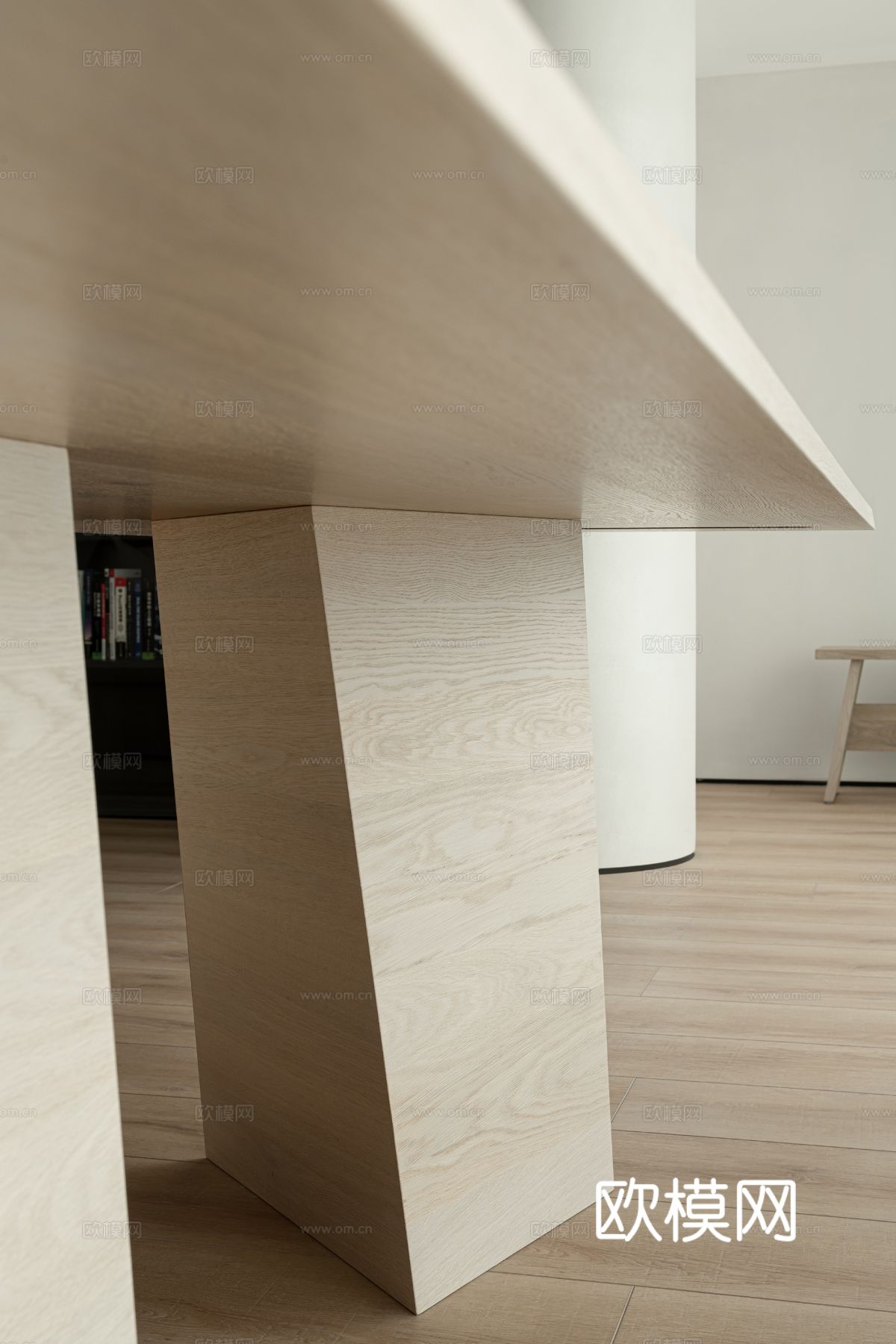 现代家装效果图 客厅卧室餐厅 高级黑白灰效果图下载（渲染图12）