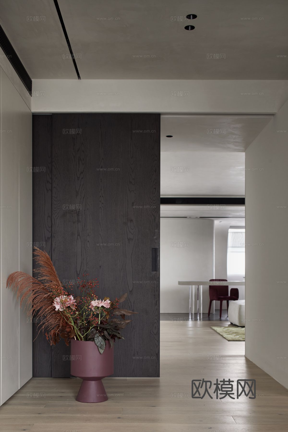 玩代家装效果图 客厅卧辜餐厅 高级黑自灰效果图下载（渲染图11）