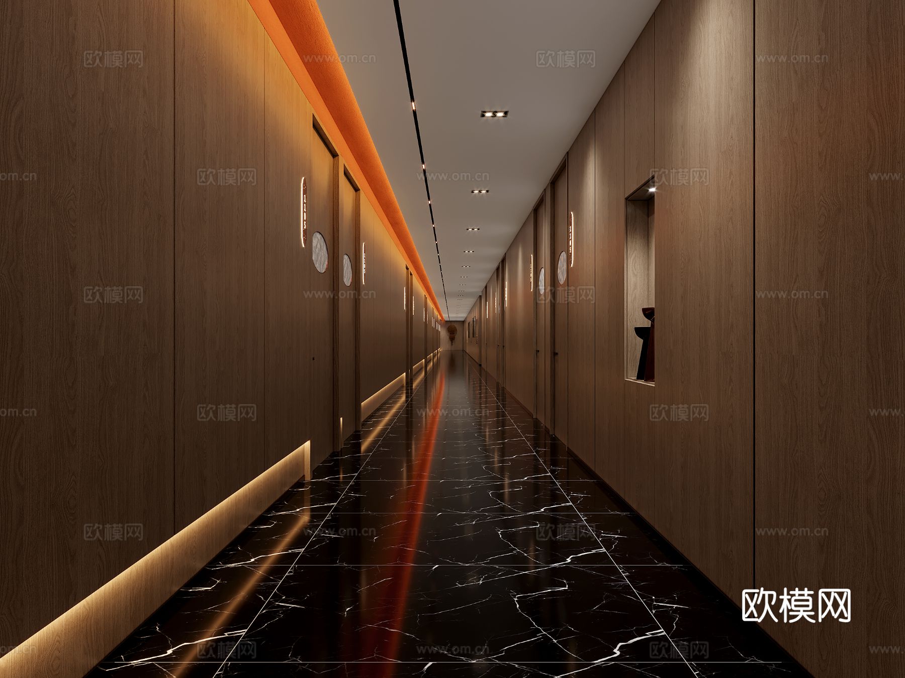 足浴店装修效果图下载（渲染图2）