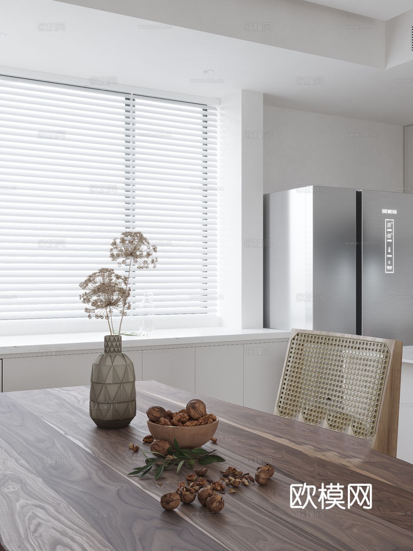 现代家装设计 客厅卧室餐厅 黑白灰 公寓效果图下载（渲染图9）