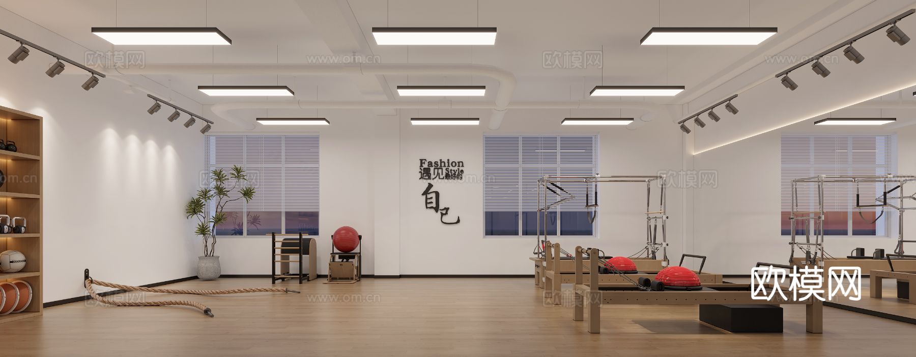 健身房装修效果图下载（渲染图7）