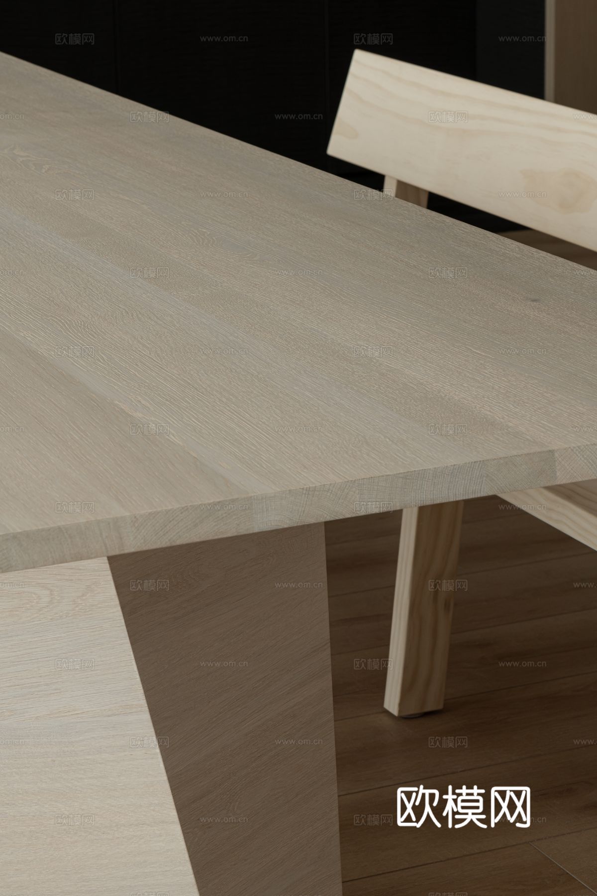 现代家装效果图 客厅卧室餐厅 高级黑白灰效果图下载（渲染图11）