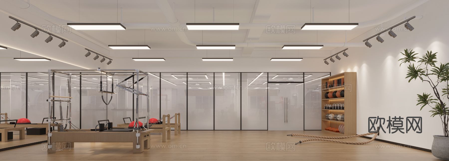 健身房装修效果图下载（渲染图8）