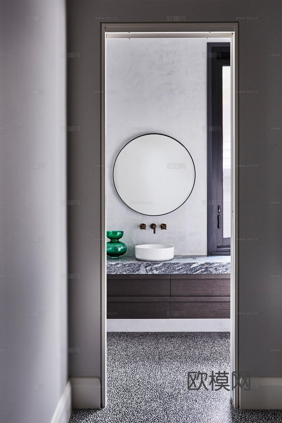 奶油风家装效果图 客厅卧室餐厅 黑白灰极简效果图下载（渲染图16）