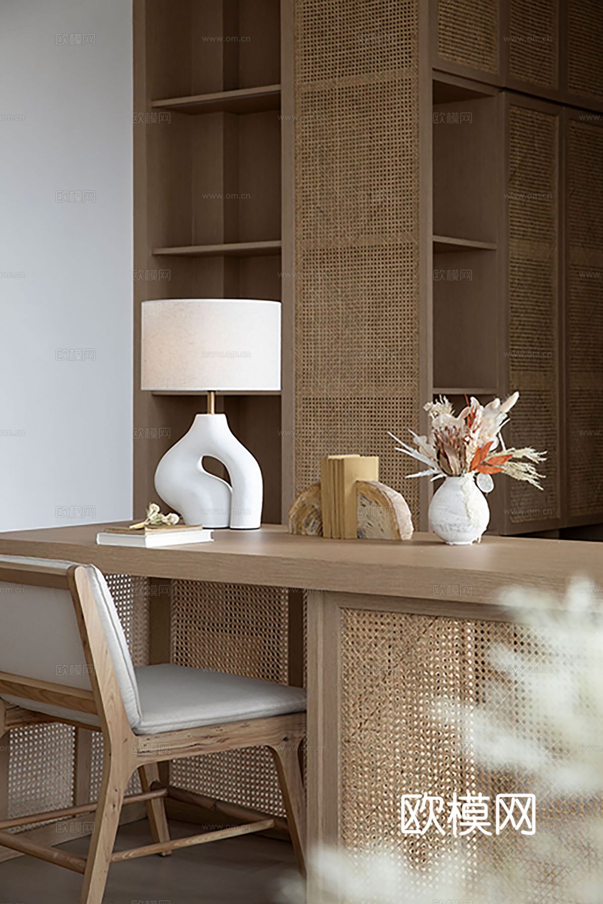 现代家装设计 客厅卧室餐厅 黑白灰 公寓效果图下载（渲染图6）