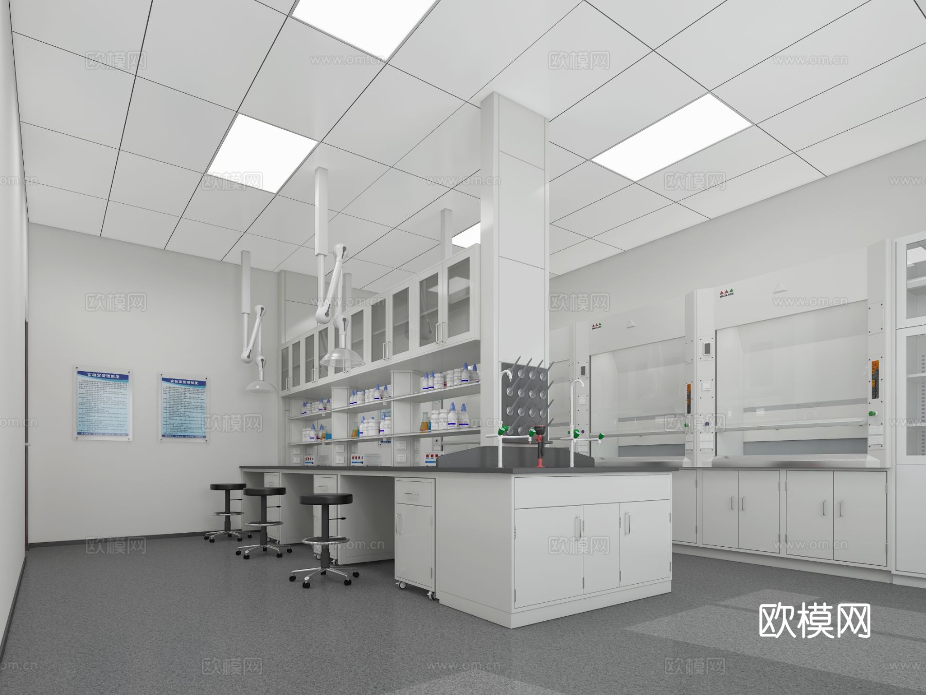 三农实验室办公卫生间效果图下载（渲染图1）