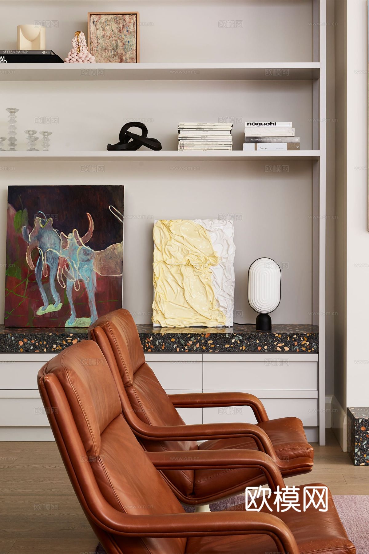 奶油风家装效果图 客厅卧室餐厅 黑白灰极简效果图下载（渲染图4）