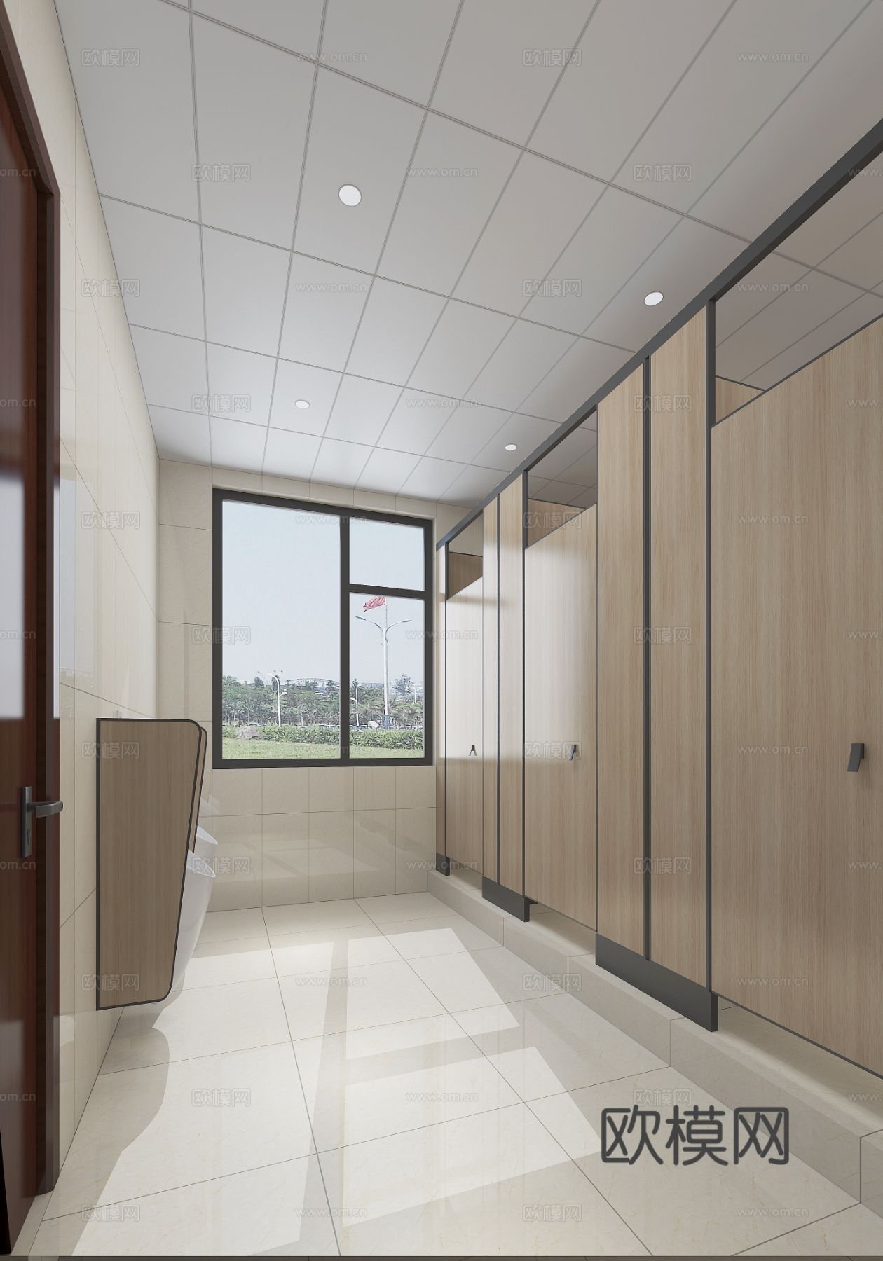 三农实验室办公卫生间效果图下载（渲染图5）