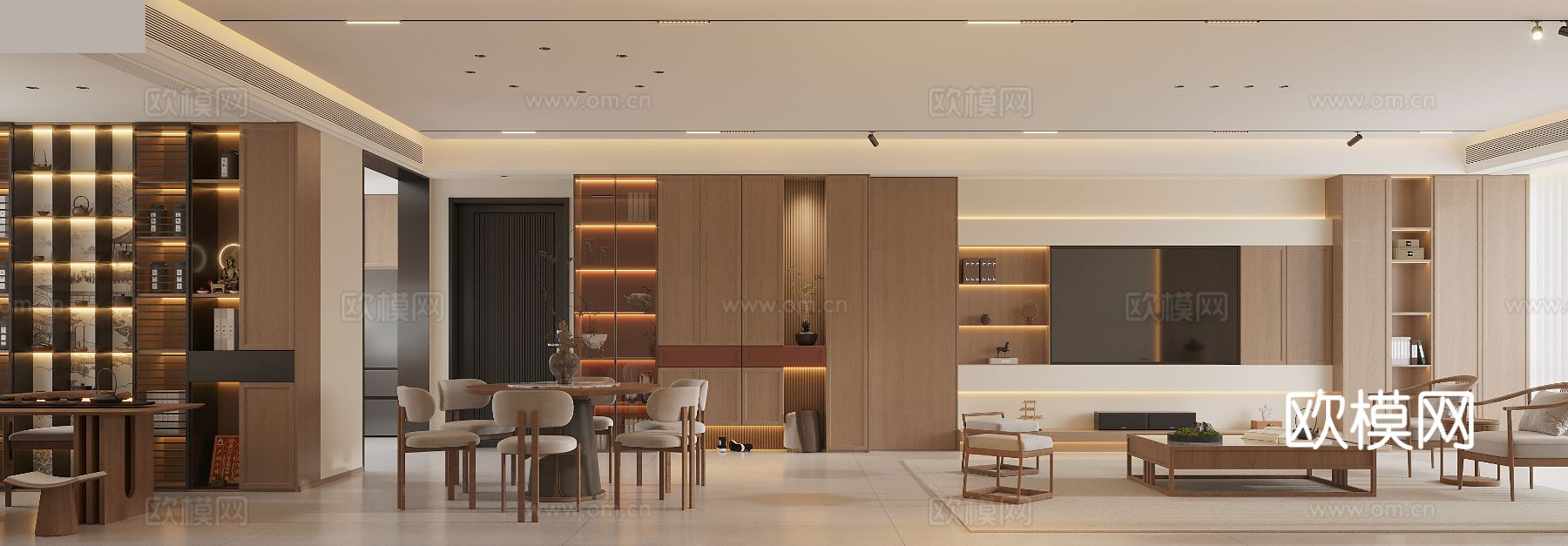 宋氏美学装修效果图下载（渲染图1）