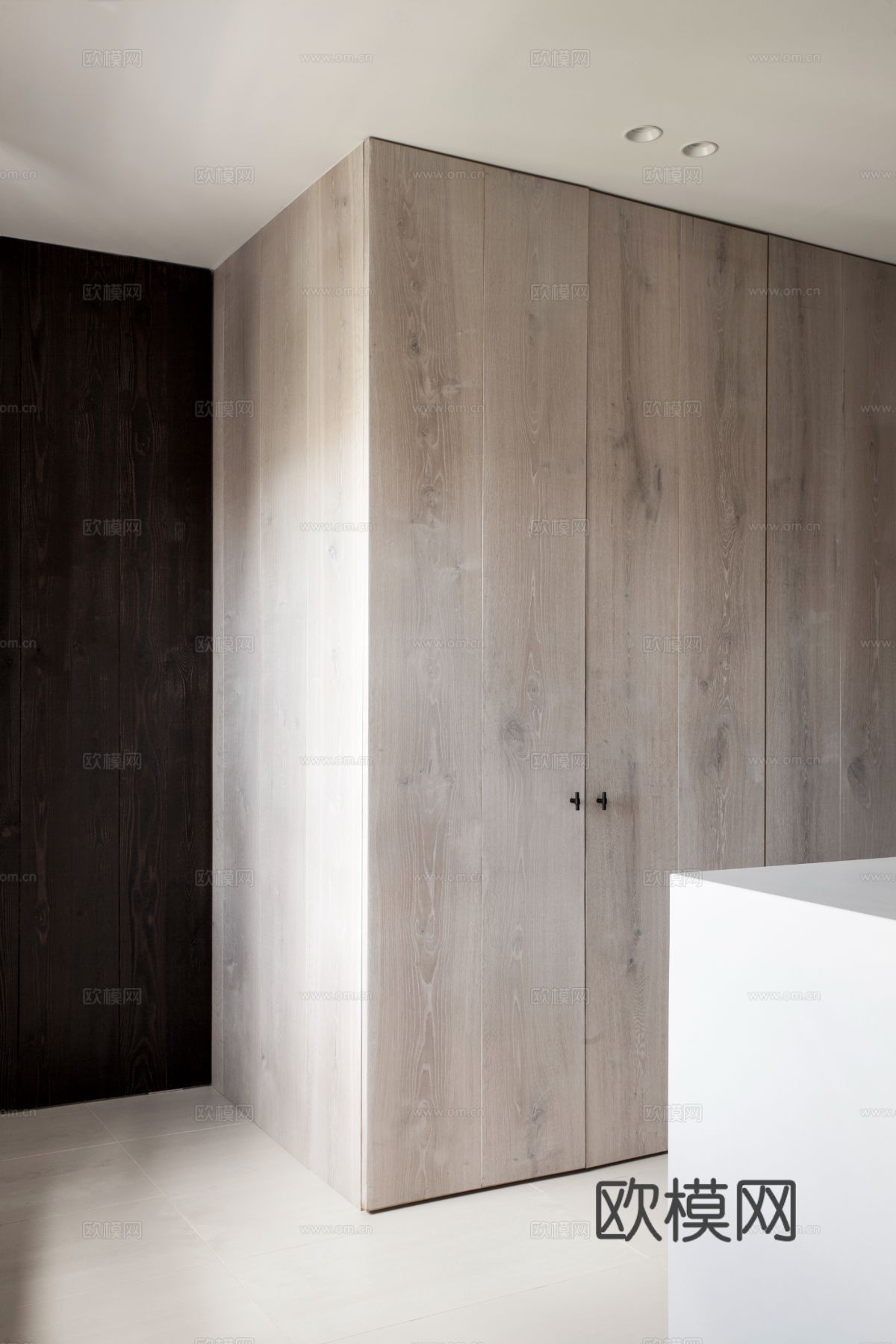 现代简约家装效果图 客厅卧室餐厅 黑白灰效果图下载（渲染图5）