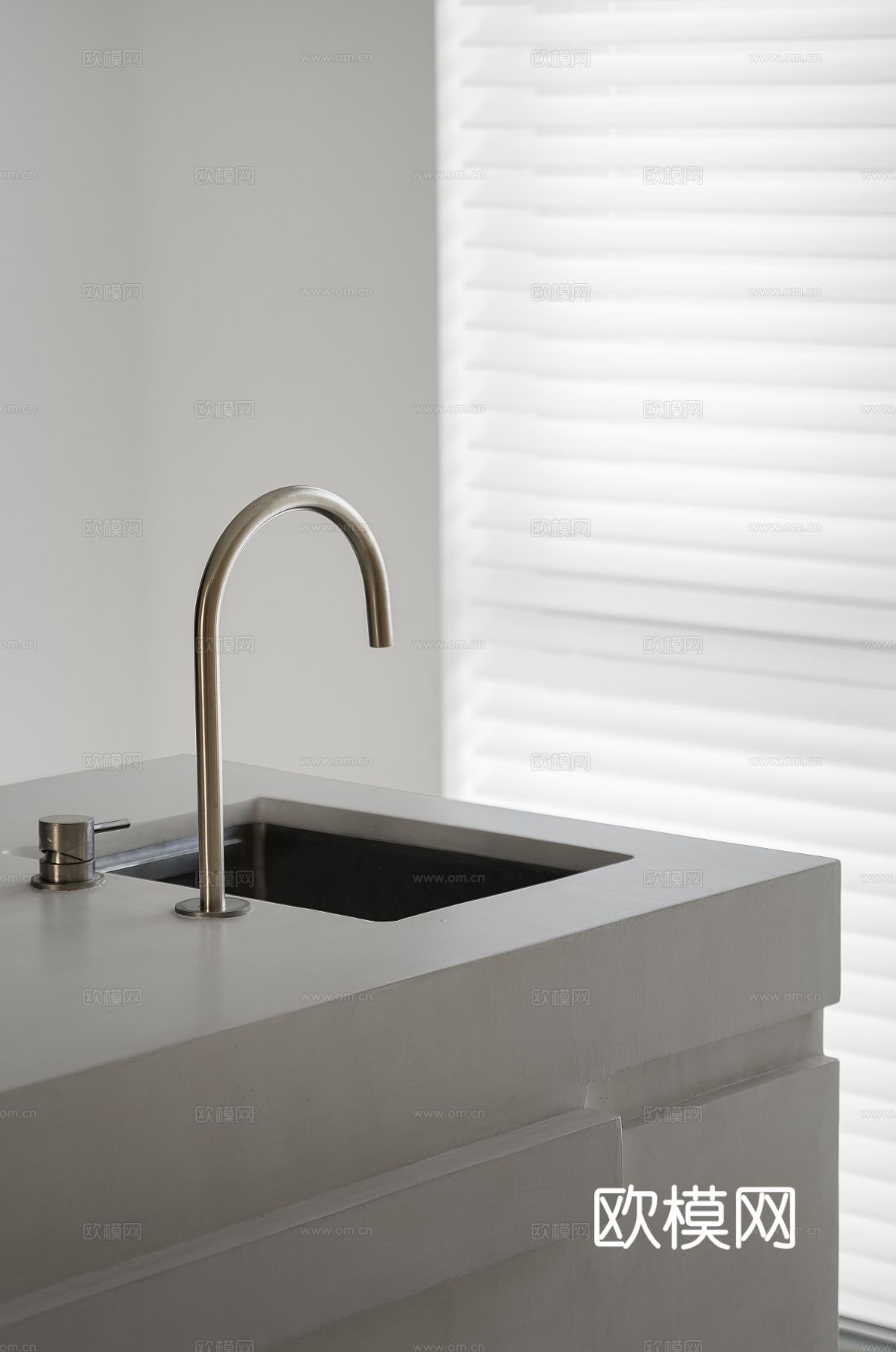 现代家装设计 客厅卧室餐厅 黑白灰 公寓效果图下载（渲染图8）