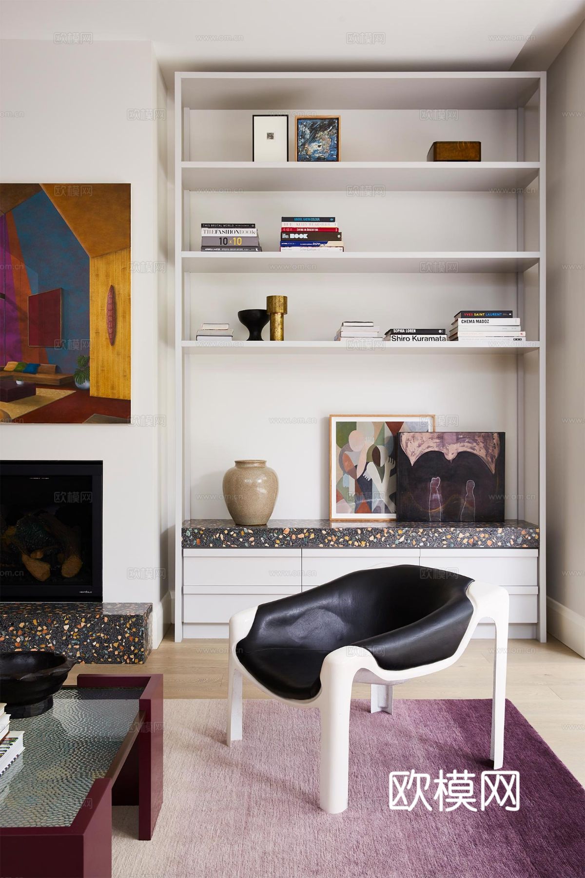 奶油风家装效果图 客厅卧室餐厅 黑白灰极简效果图下载（渲染图7）