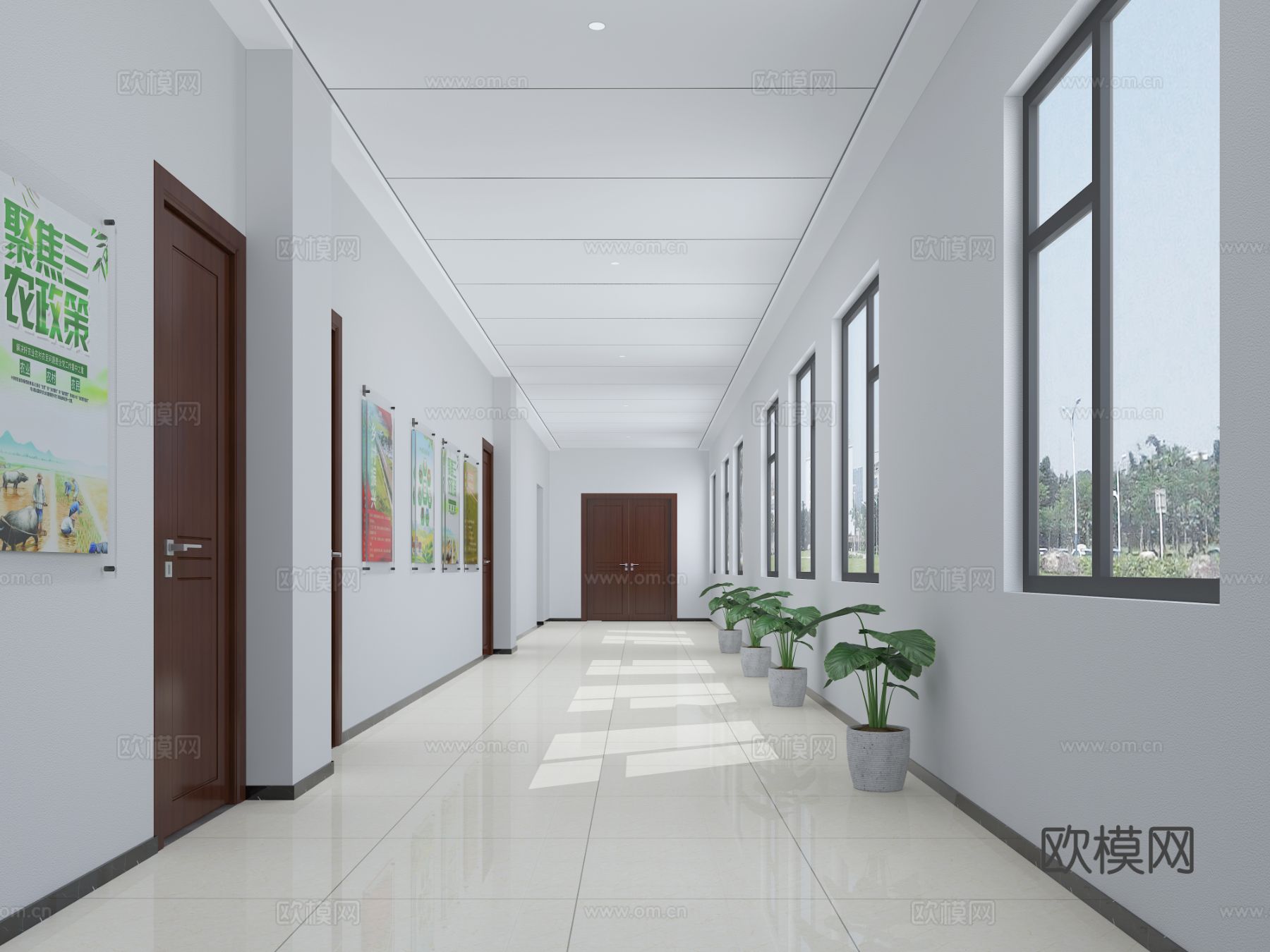 三农实验室办公卫生间效果图下载（渲染图4）