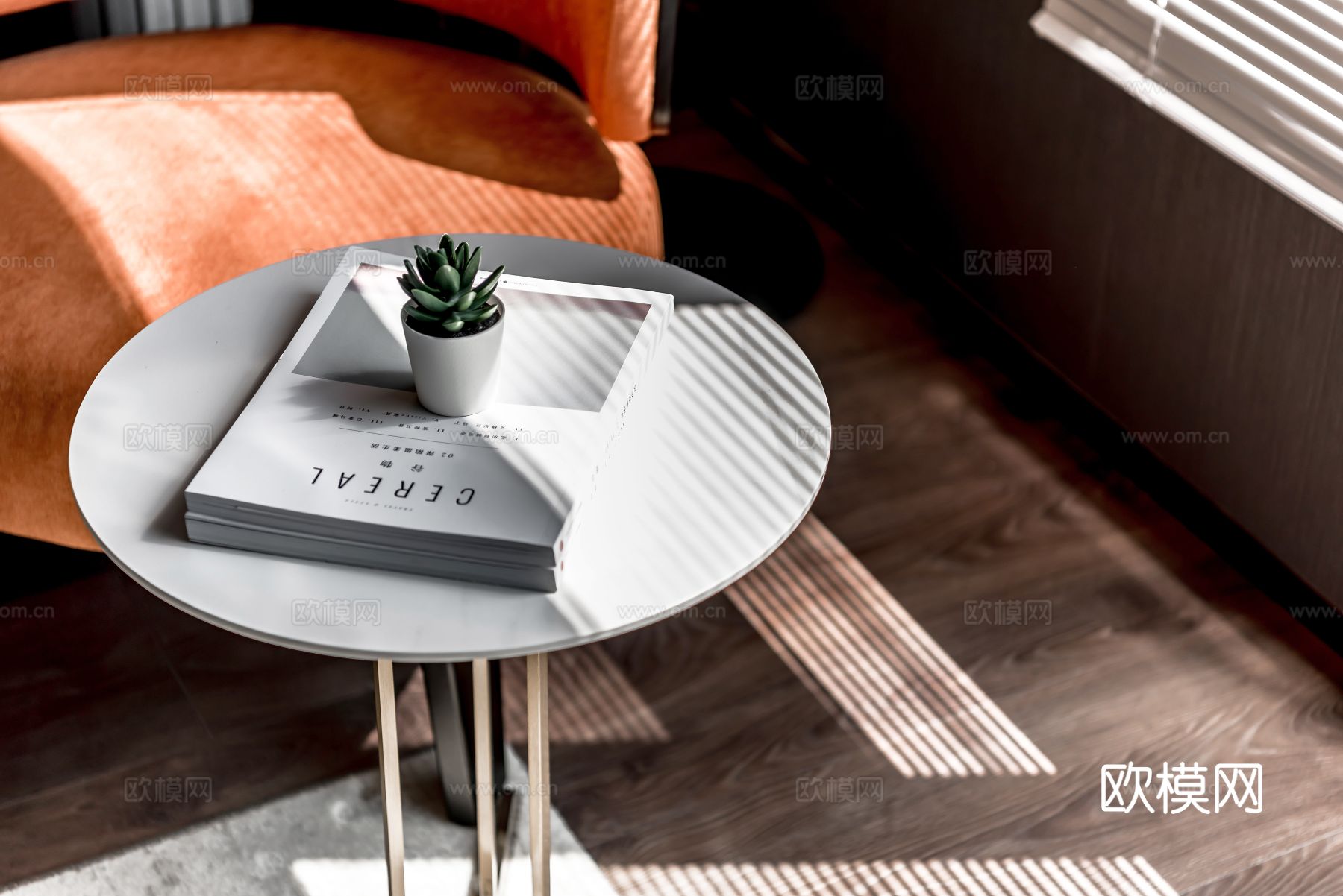 现代家装效果图 客厅卧室餐厅 高级黑白灰效果图下载（渲染图4）