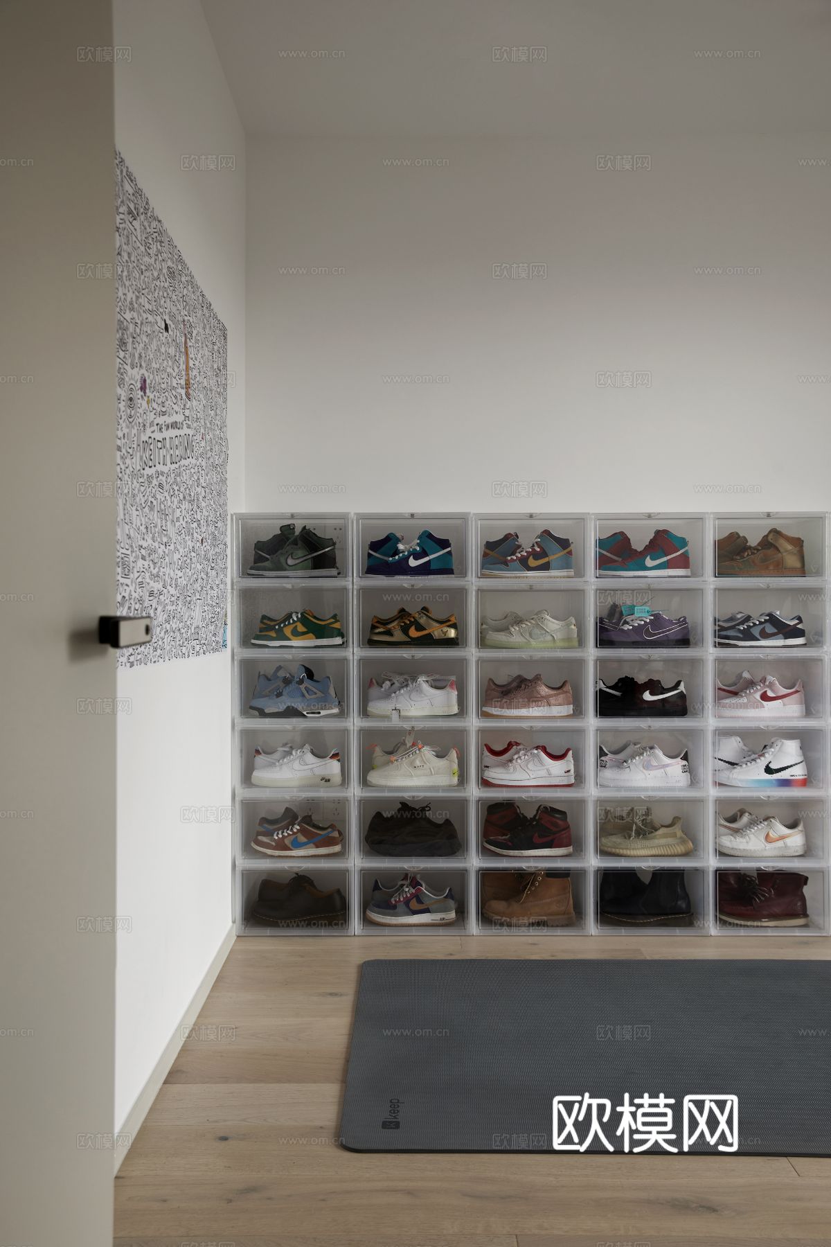 玩代家装效果图 客厅卧辜餐厅 高级黑自灰效果图下载（渲染图10）