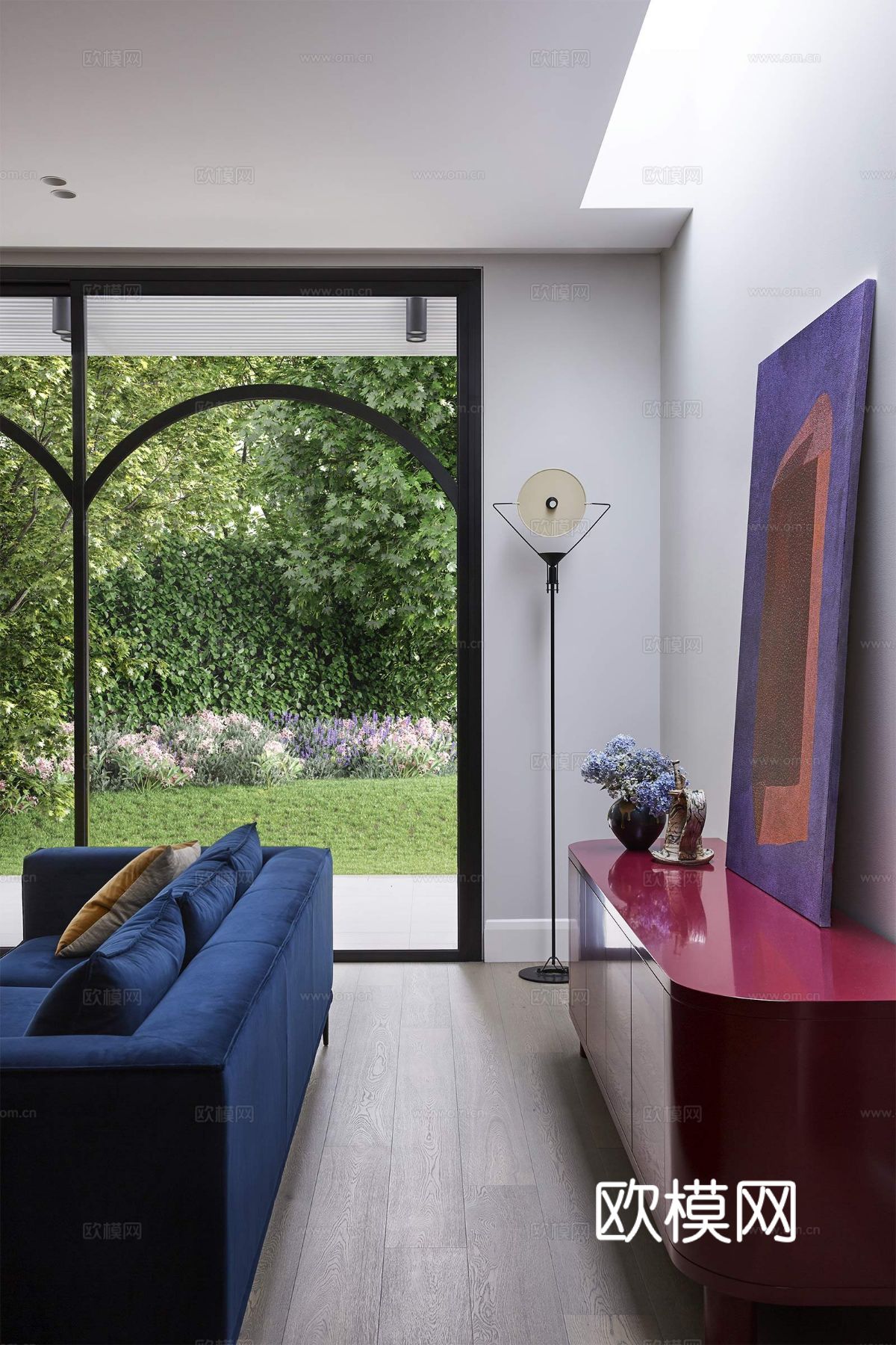 奶油风家装效果图 客厅卧室餐厅 黑白灰极简效果图下载（渲染图9）