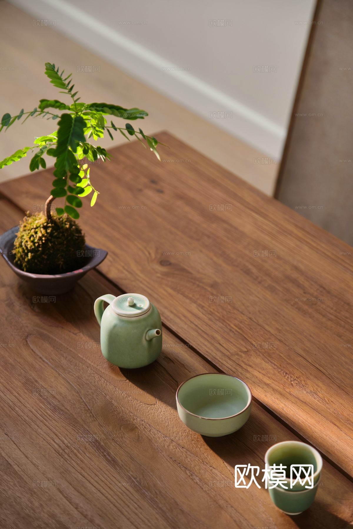 原木风家装设计客厅卧室餐厅 高级灰  极简效果图下载（渲染图5）