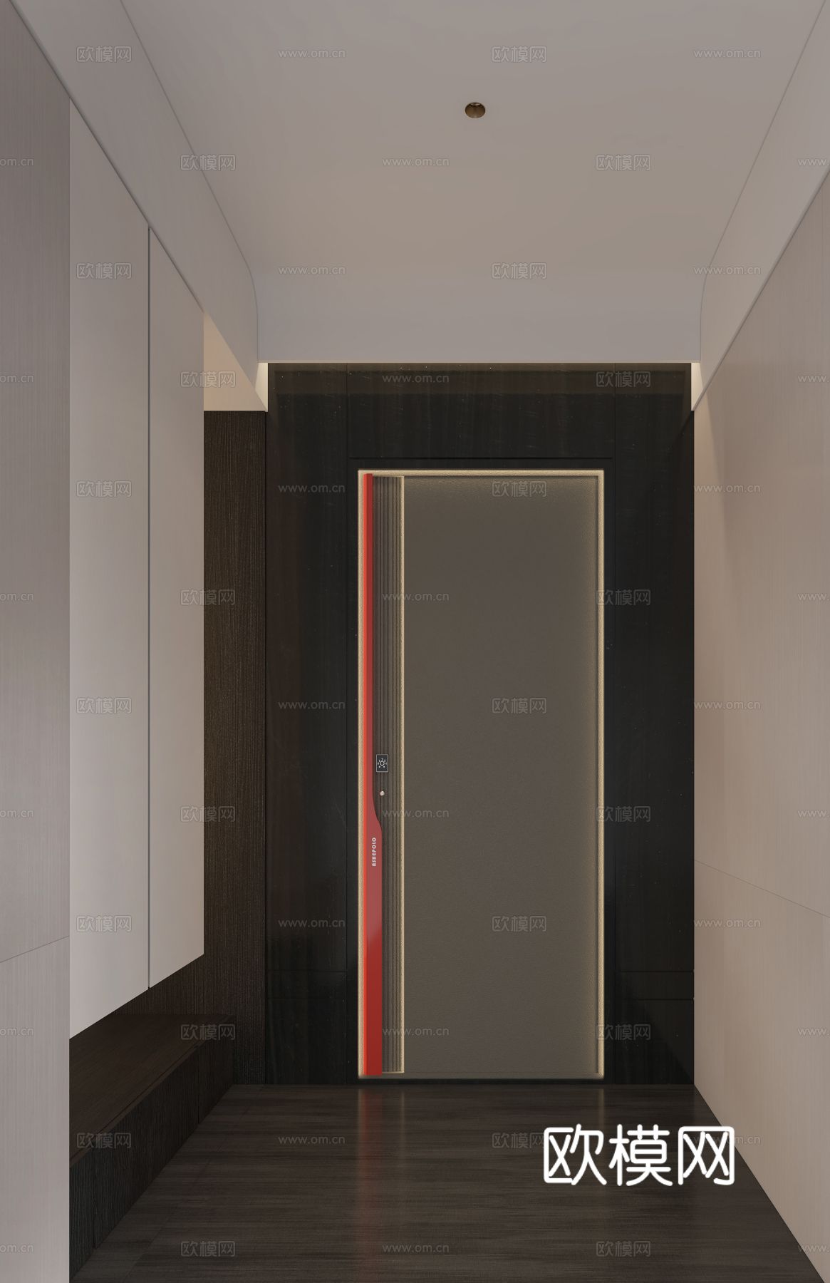 现代侘寂家装设计 客厅卧室餐厅 高级灰 极简设计效果图下载（渲染图6）