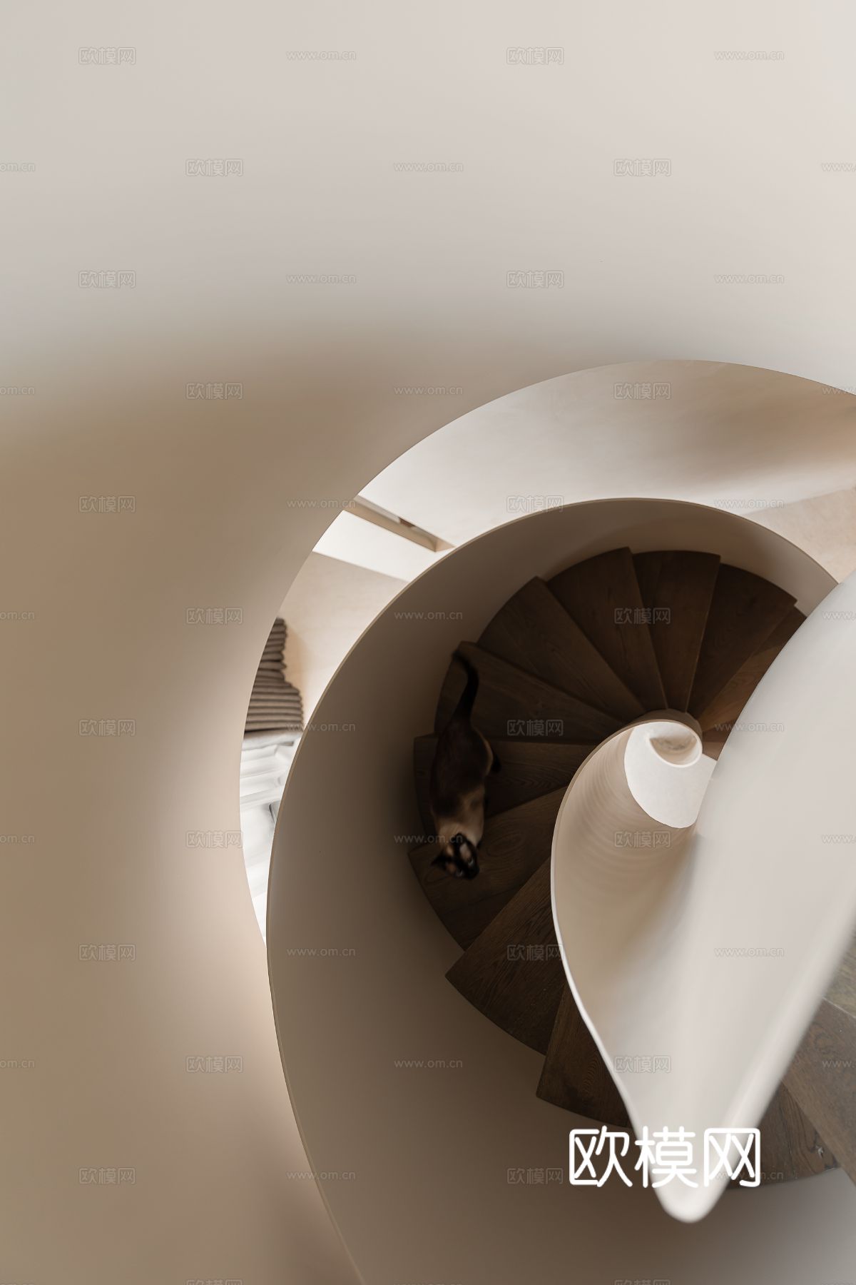 侘寂家装设计 客厅卧室餐厅 高级灰 极简设计效果图下载（渲染图13）