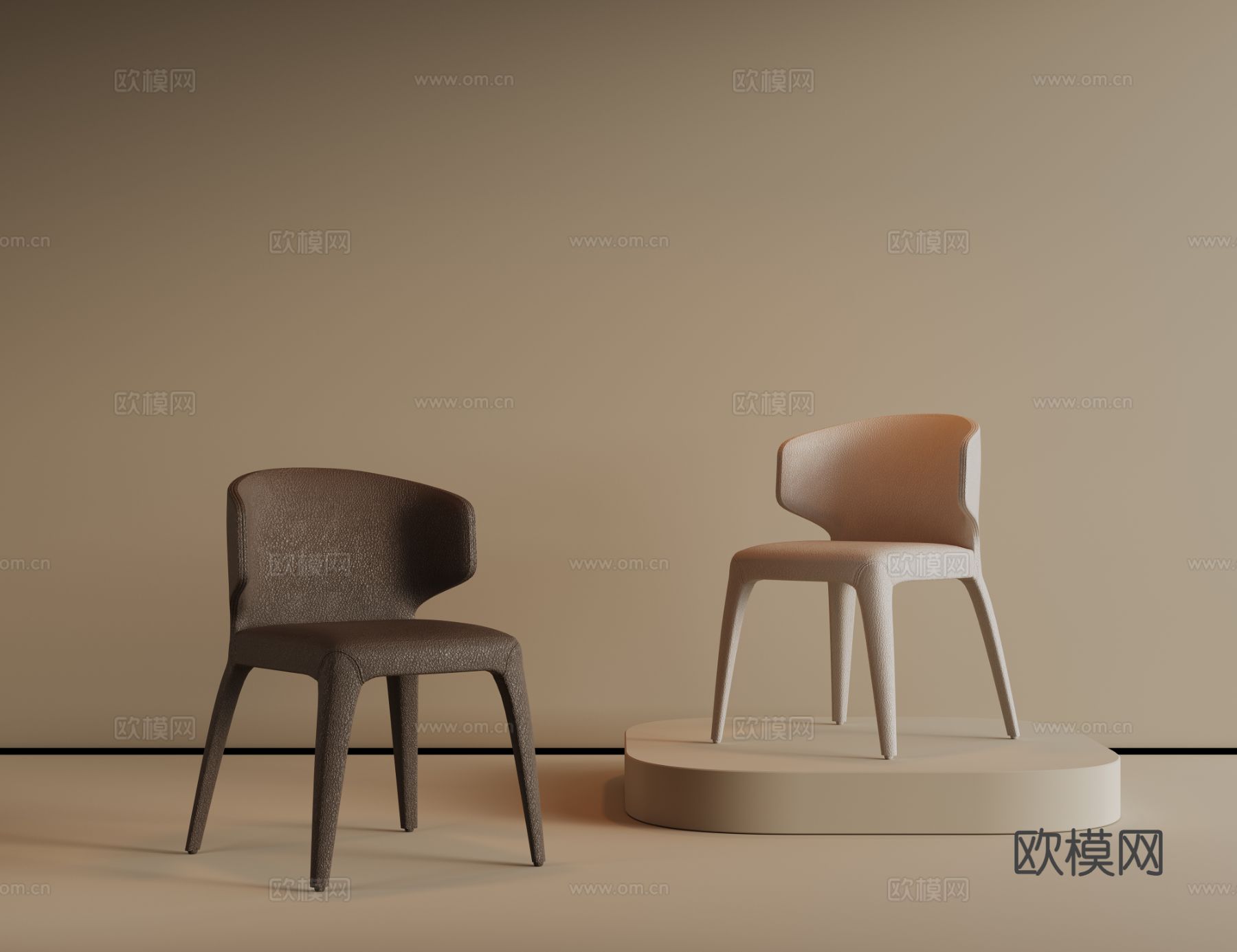 现代餐椅 中古椅子 餐桌椅 书桌椅 布艺椅子 写字椅3d模型下载