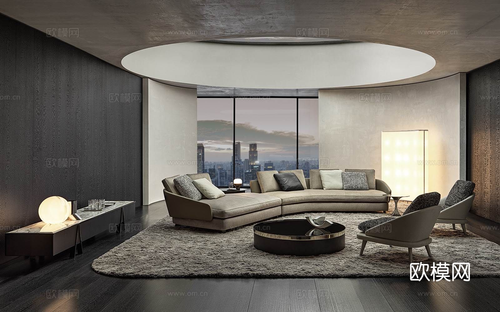 Minotti沙发系列 客厅下载（渲染图5）