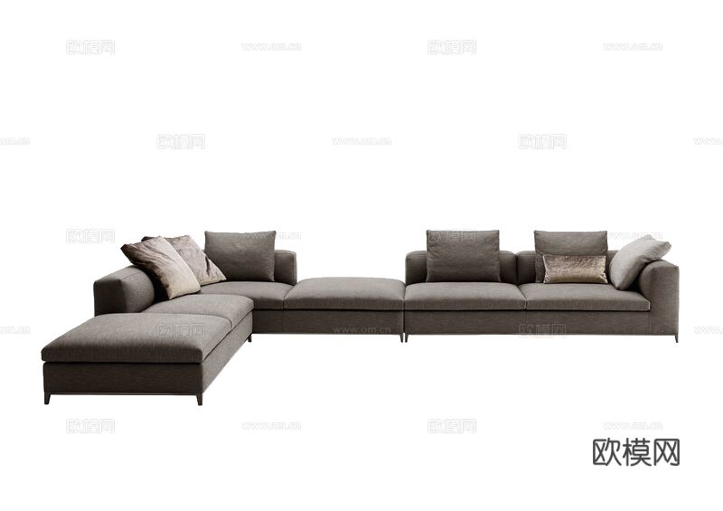 B&B Italia 四款转角沙发下载（渲染图3）
