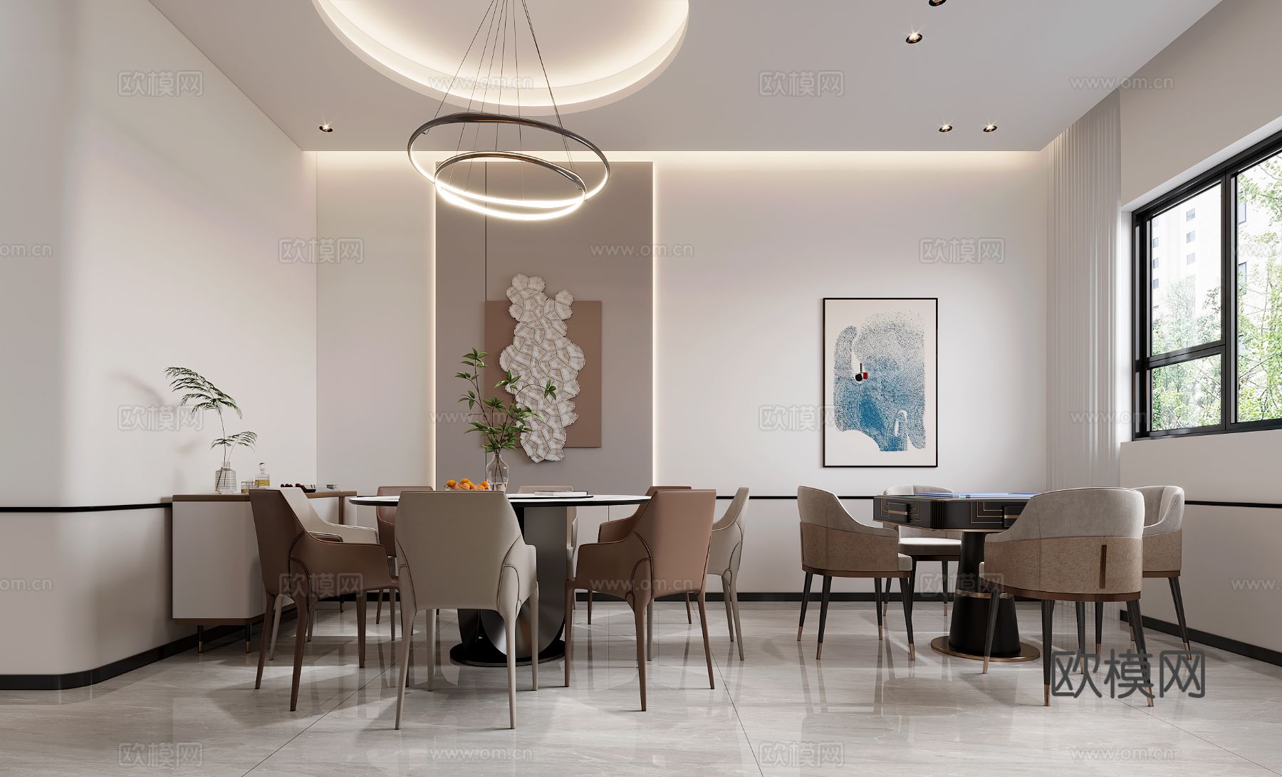 现代家装自建房效果图下载（渲染图3）