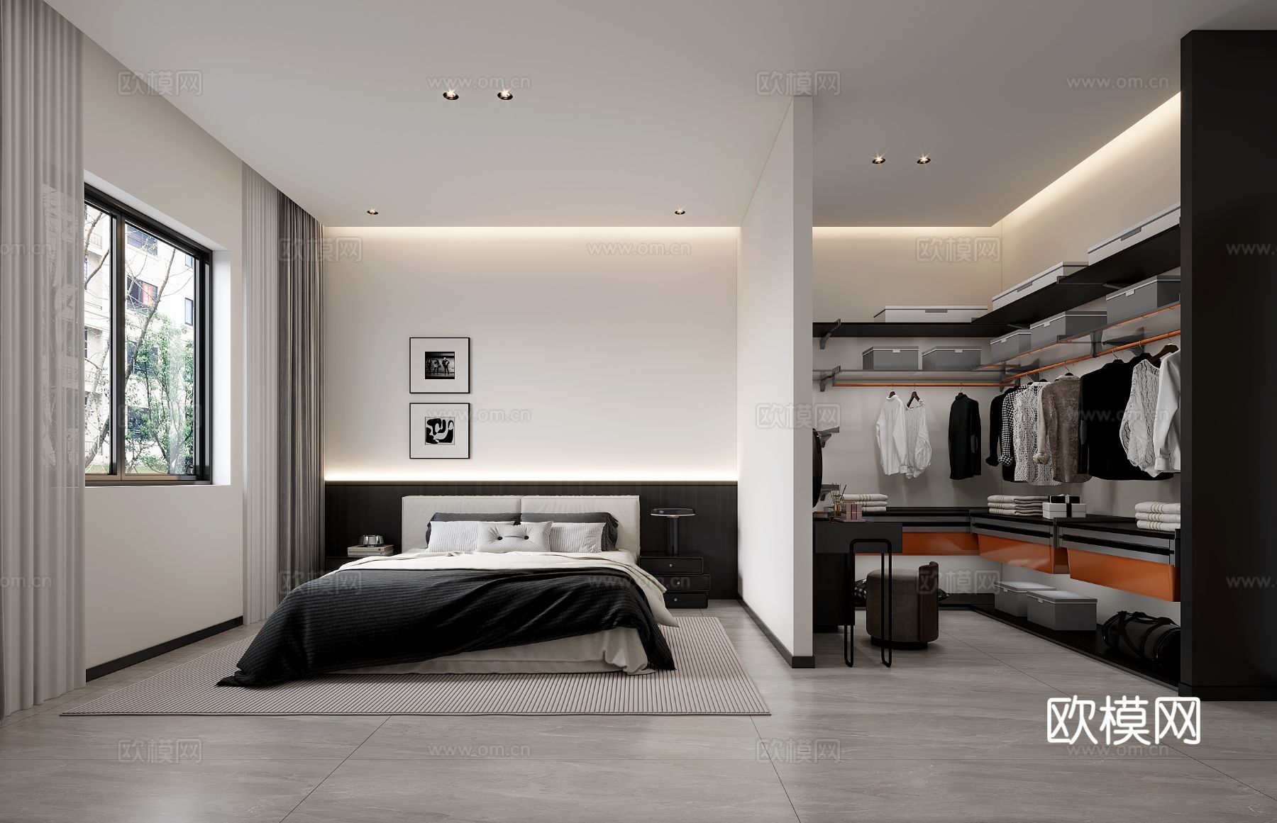 现代家装自建房效果图下载（渲染图6）