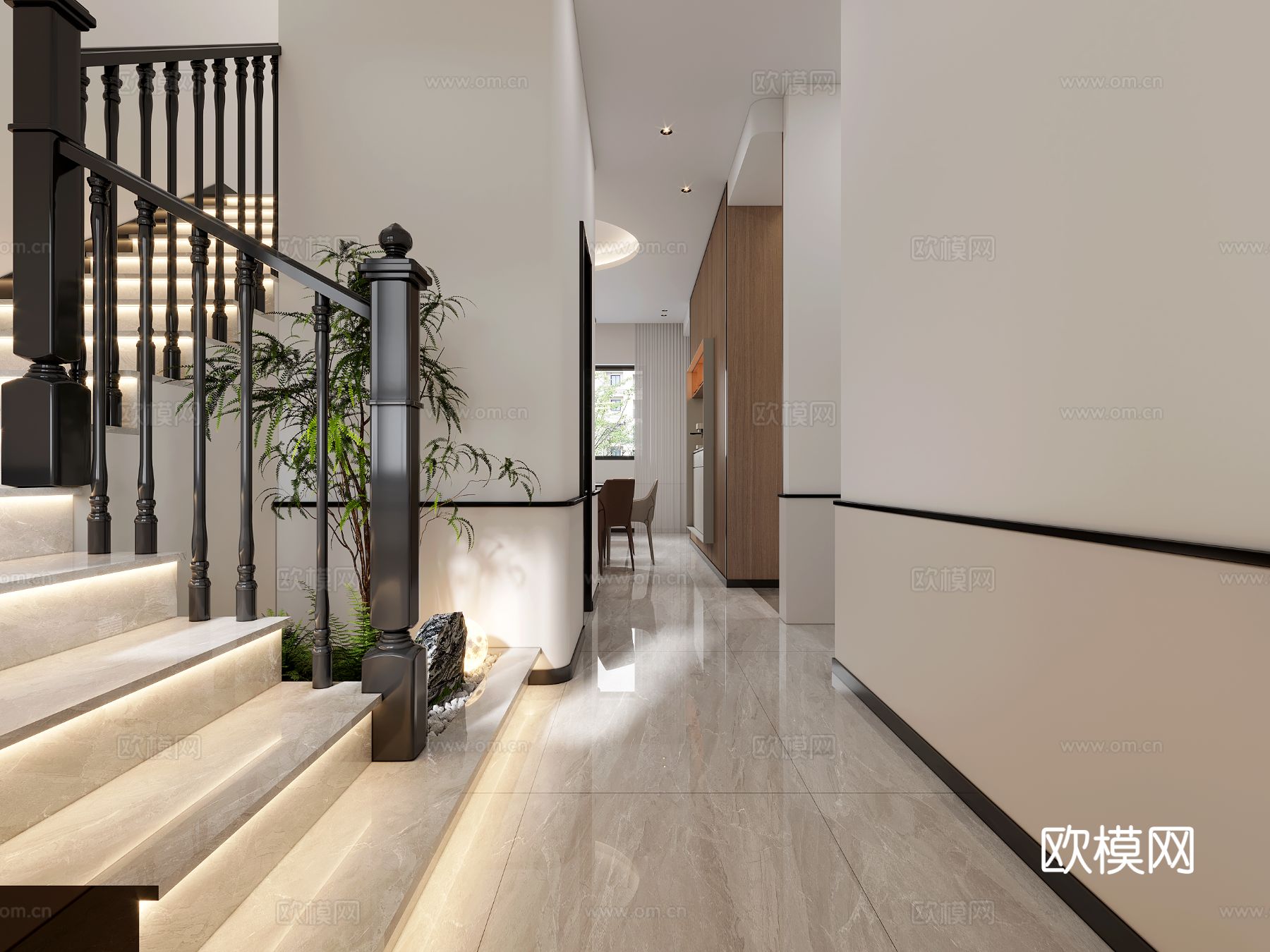 现代家装自建房效果图下载（渲染图7）