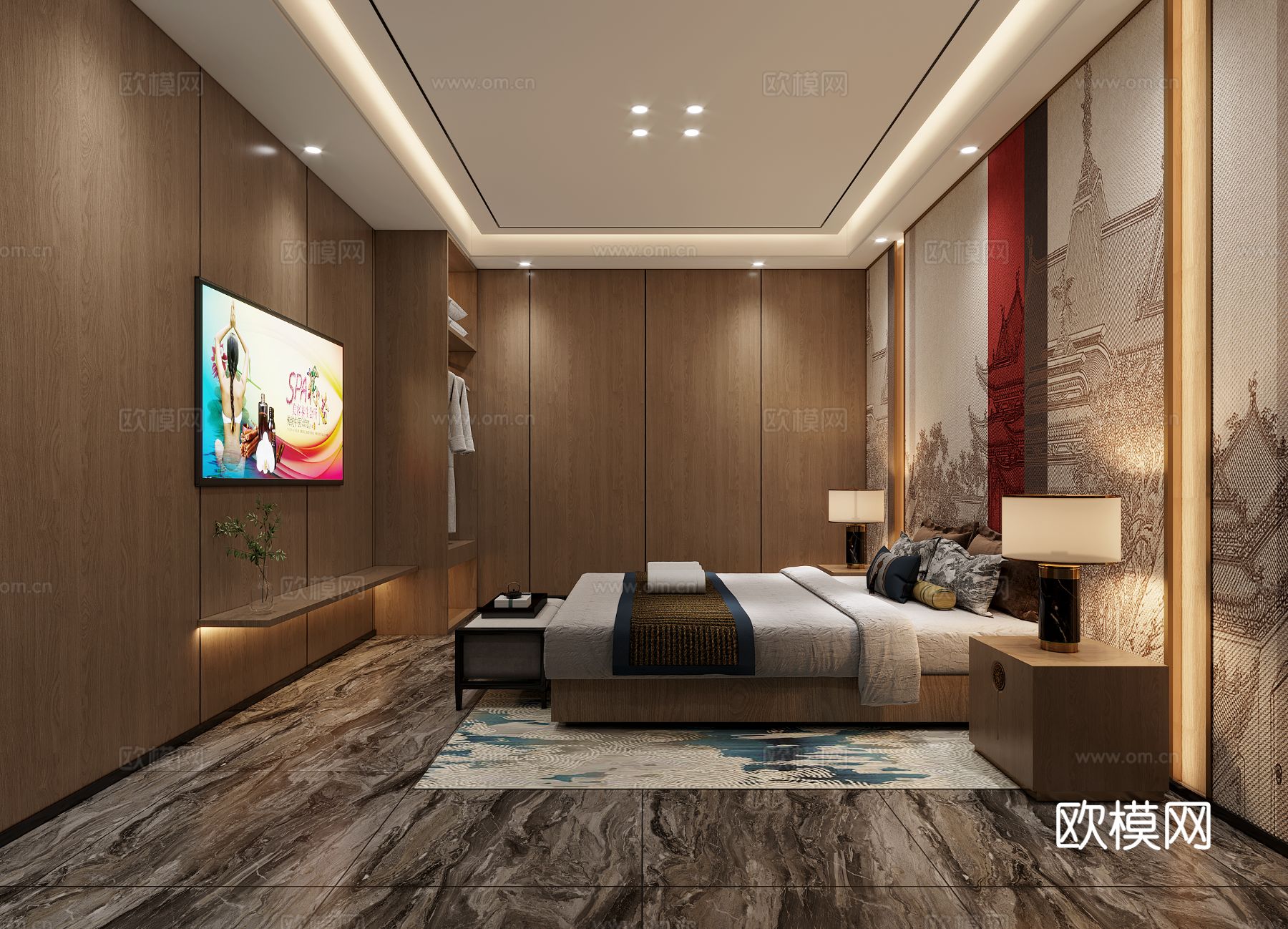 现代足浴店装修效果图下载（渲染图8）