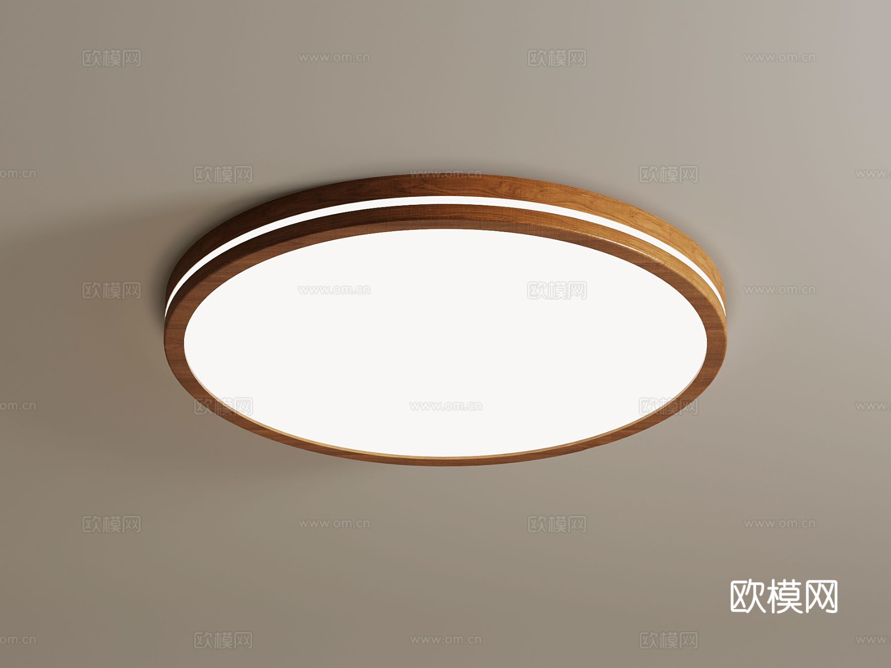 现代中古吸顶灯su模型