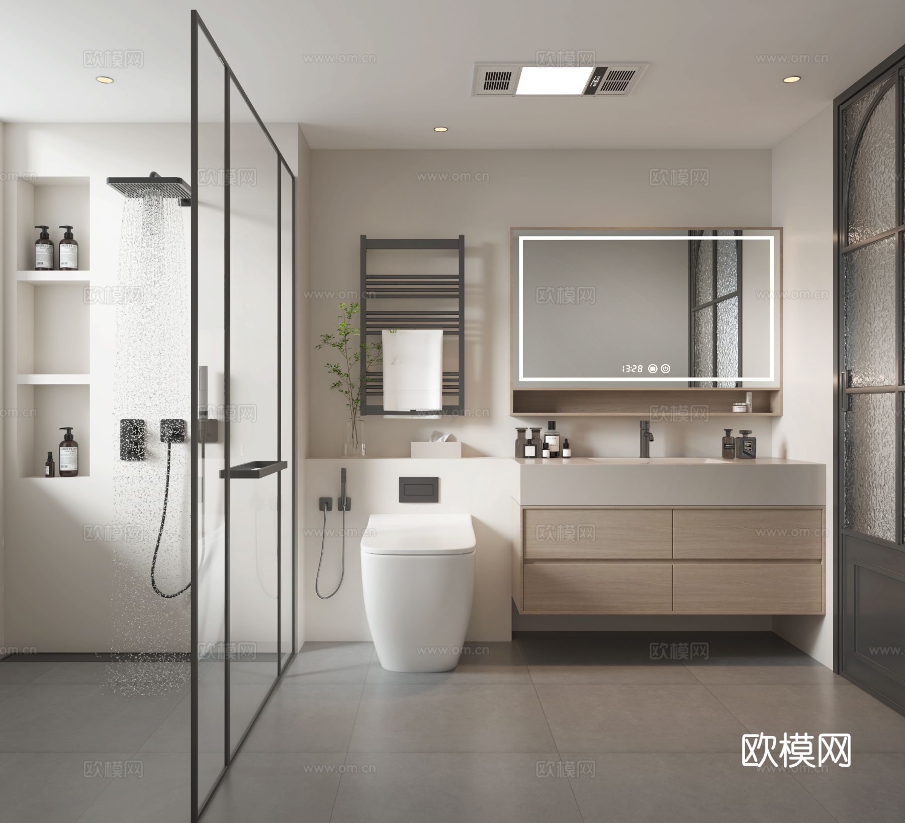 现代卫生间免费3d模型