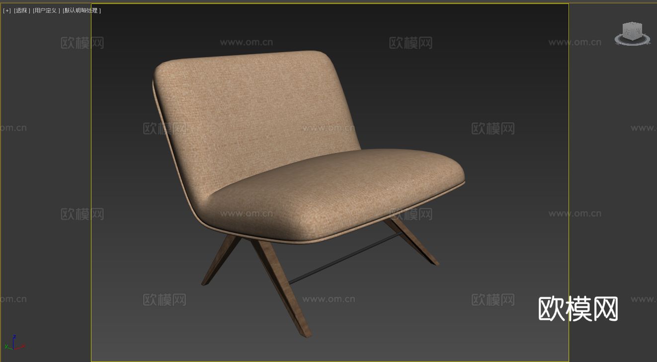 ASTON MARTIN 意式休闲椅3d模型下载（渲染图4）