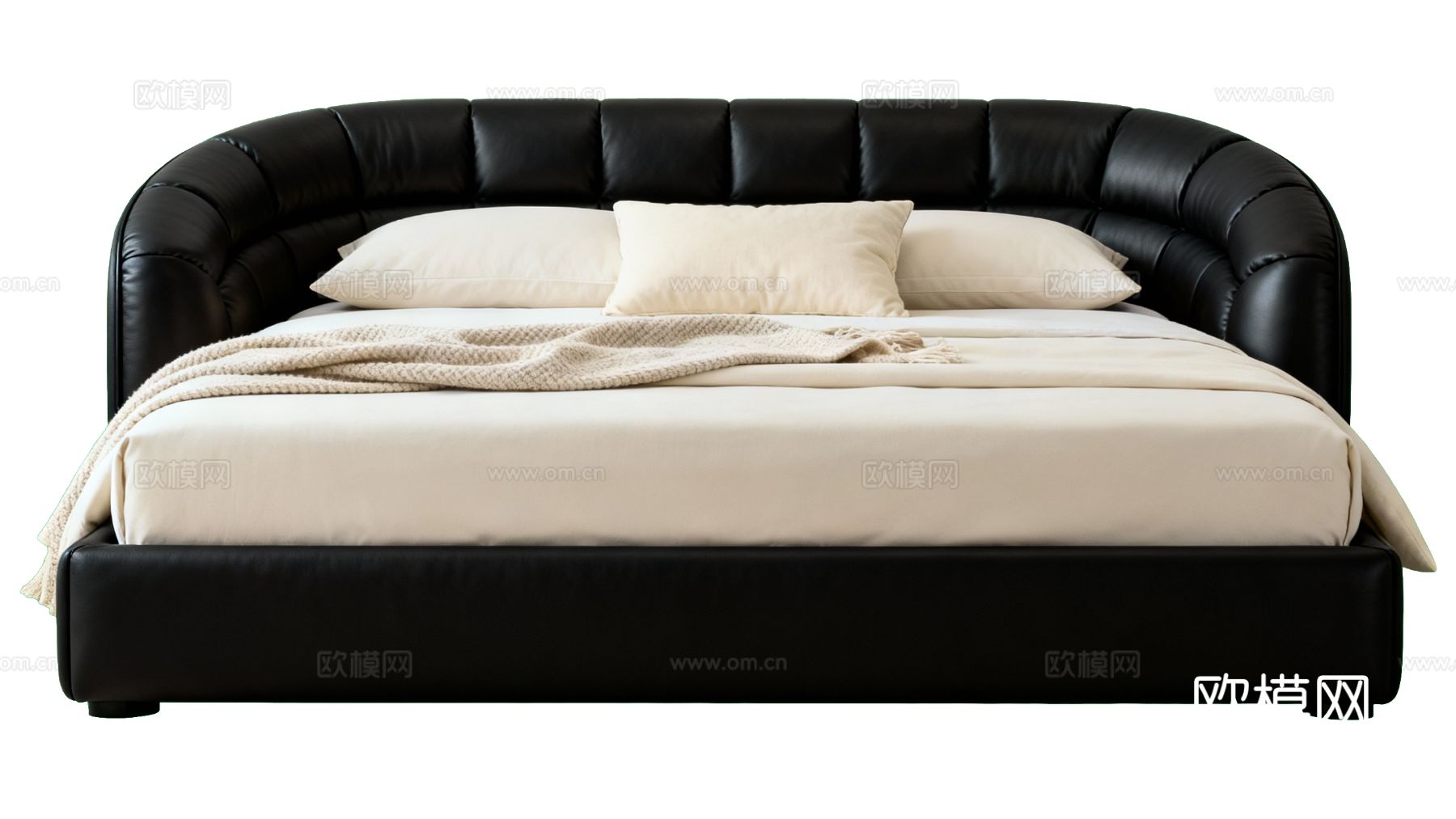 现代软包双人床下载