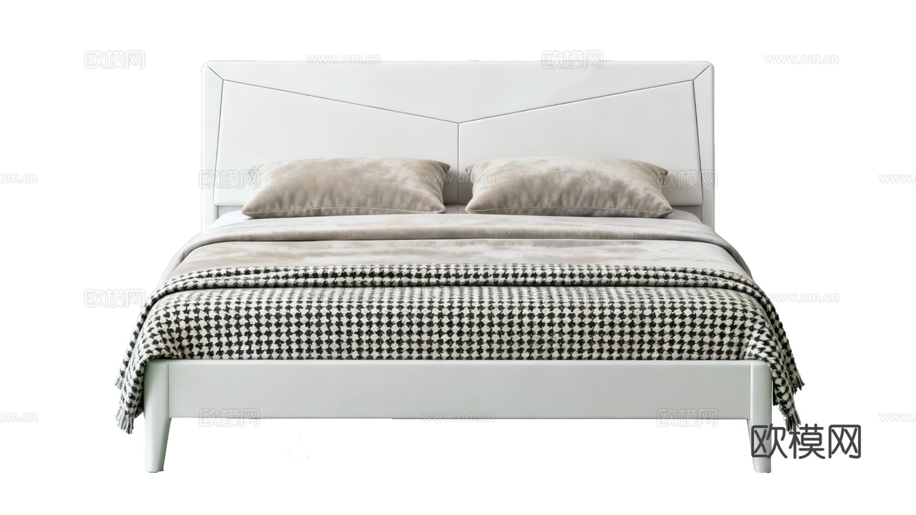 现代风格双人床