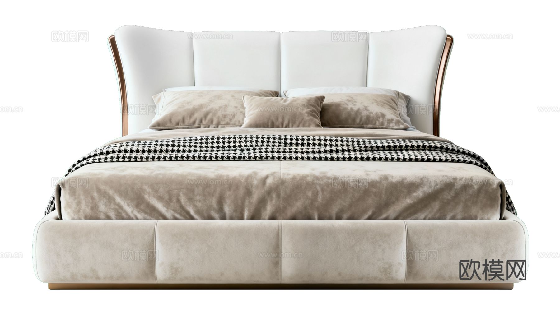 现代风格双人床