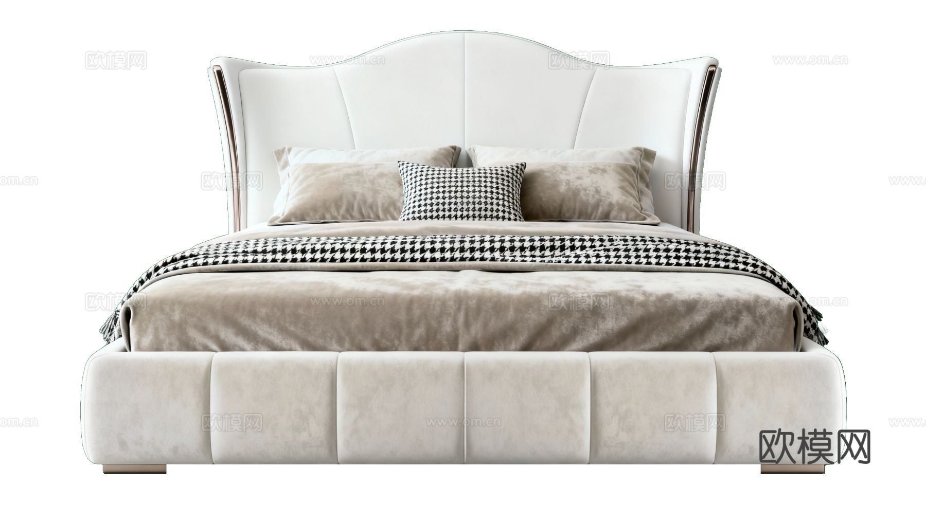 现代风格双人床