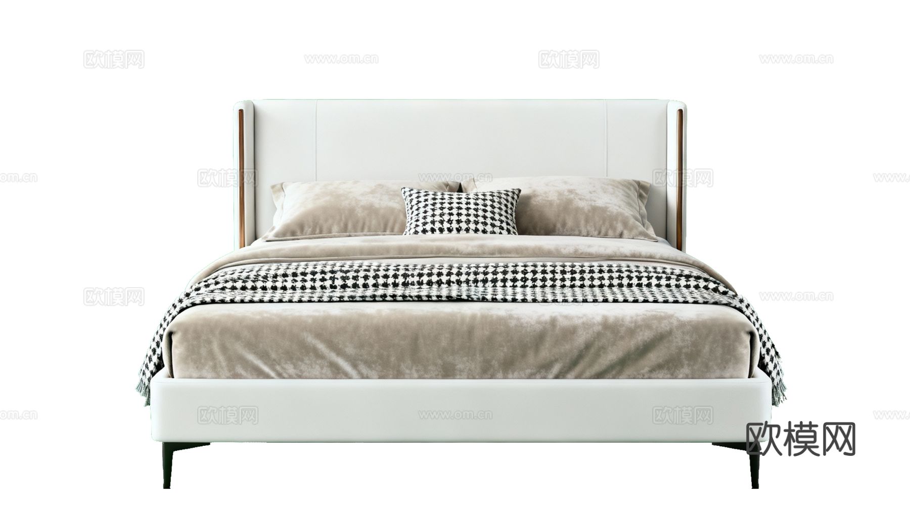 现代风格简约双人床