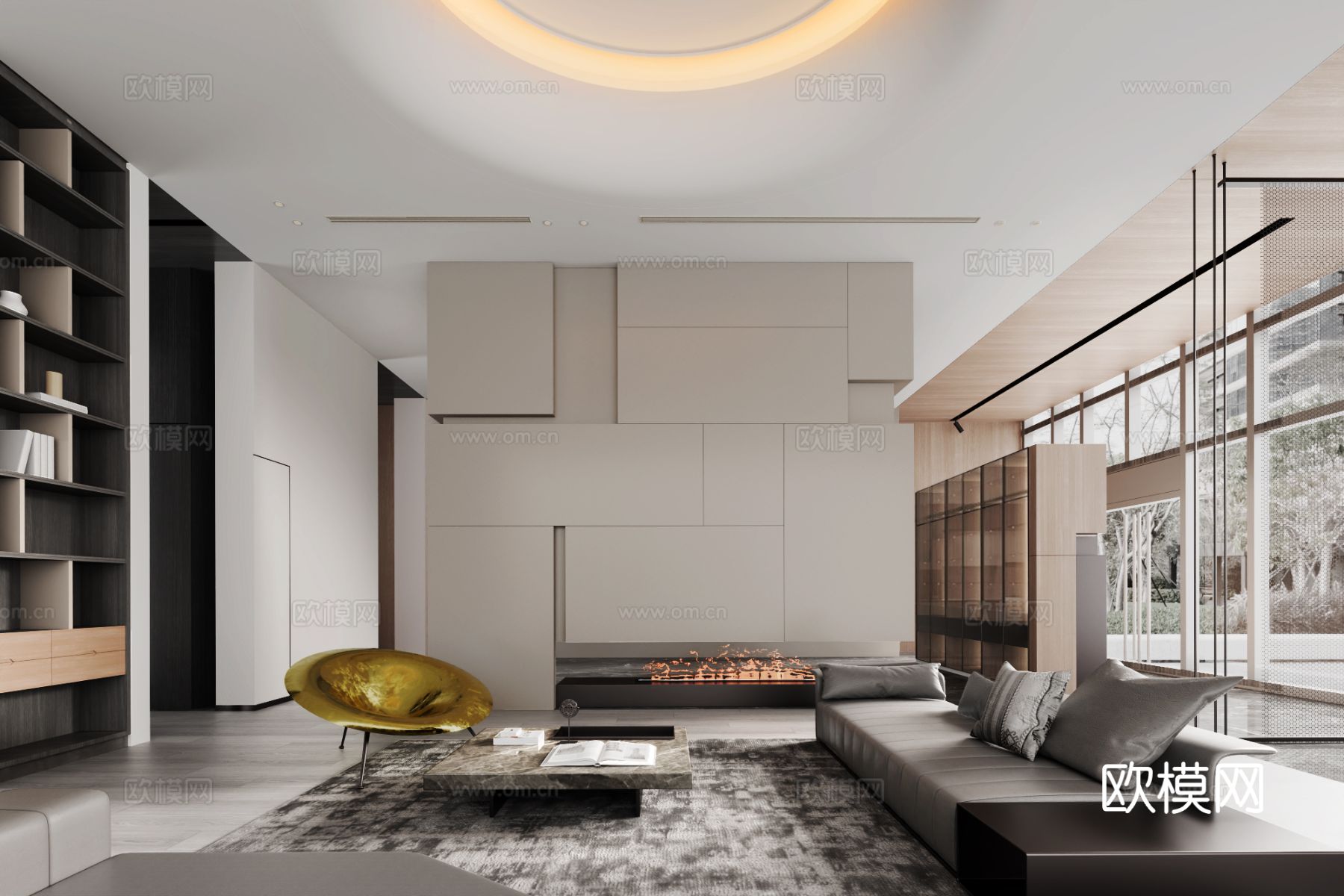 唐忠汉 台北樱花旗舰店 样板间客厅3d模型