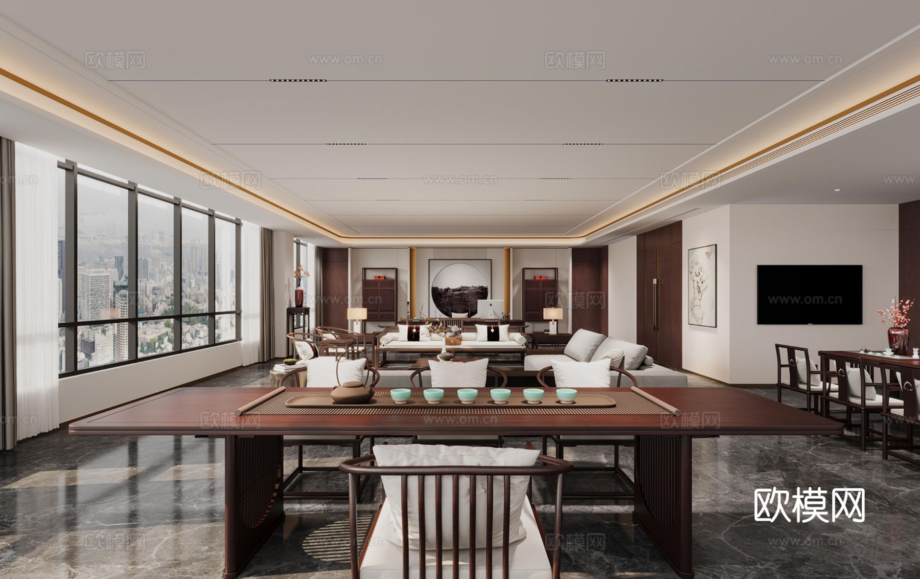 现代轻奢办公大楼效果图下载（渲染图5）