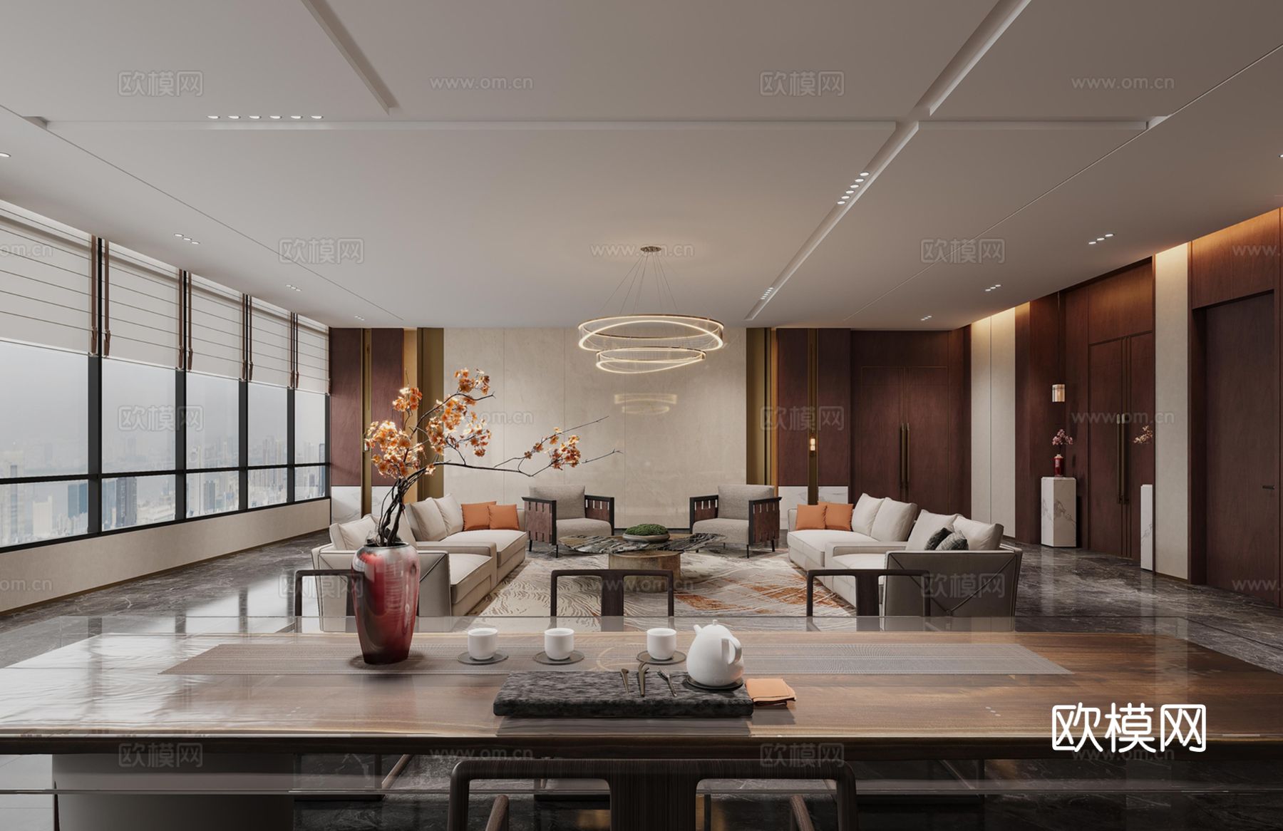 现代轻奢办公大楼效果图下载（渲染图8）