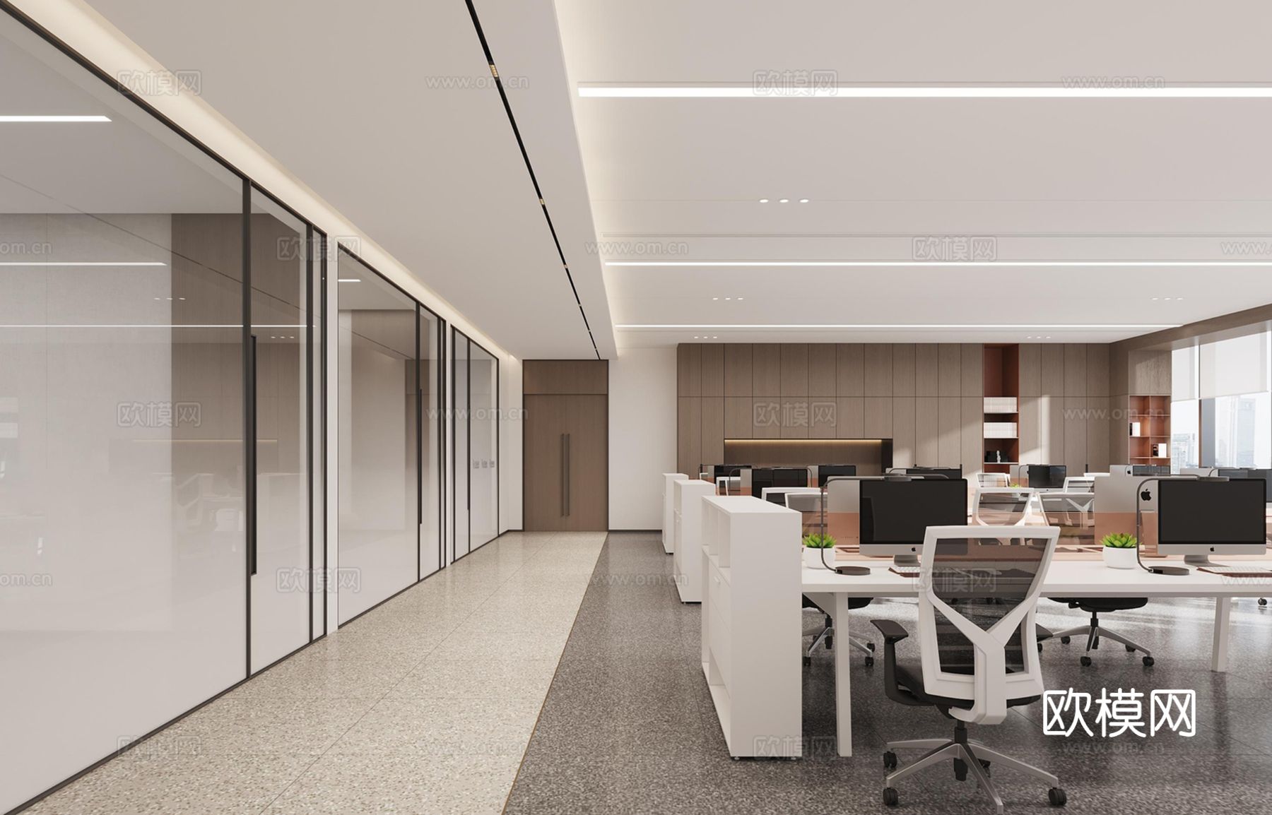 现代轻奢办公大楼效果图下载（渲染图6）