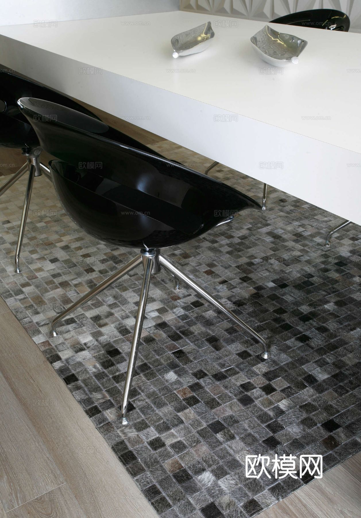 工业风公寓 家装设计 餐厅 客厅 卧室效果图下载（渲染图3）