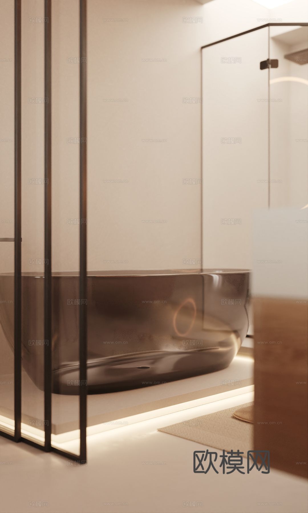 原木风家装案例客厅 卧室效果图下载（渲染图16）