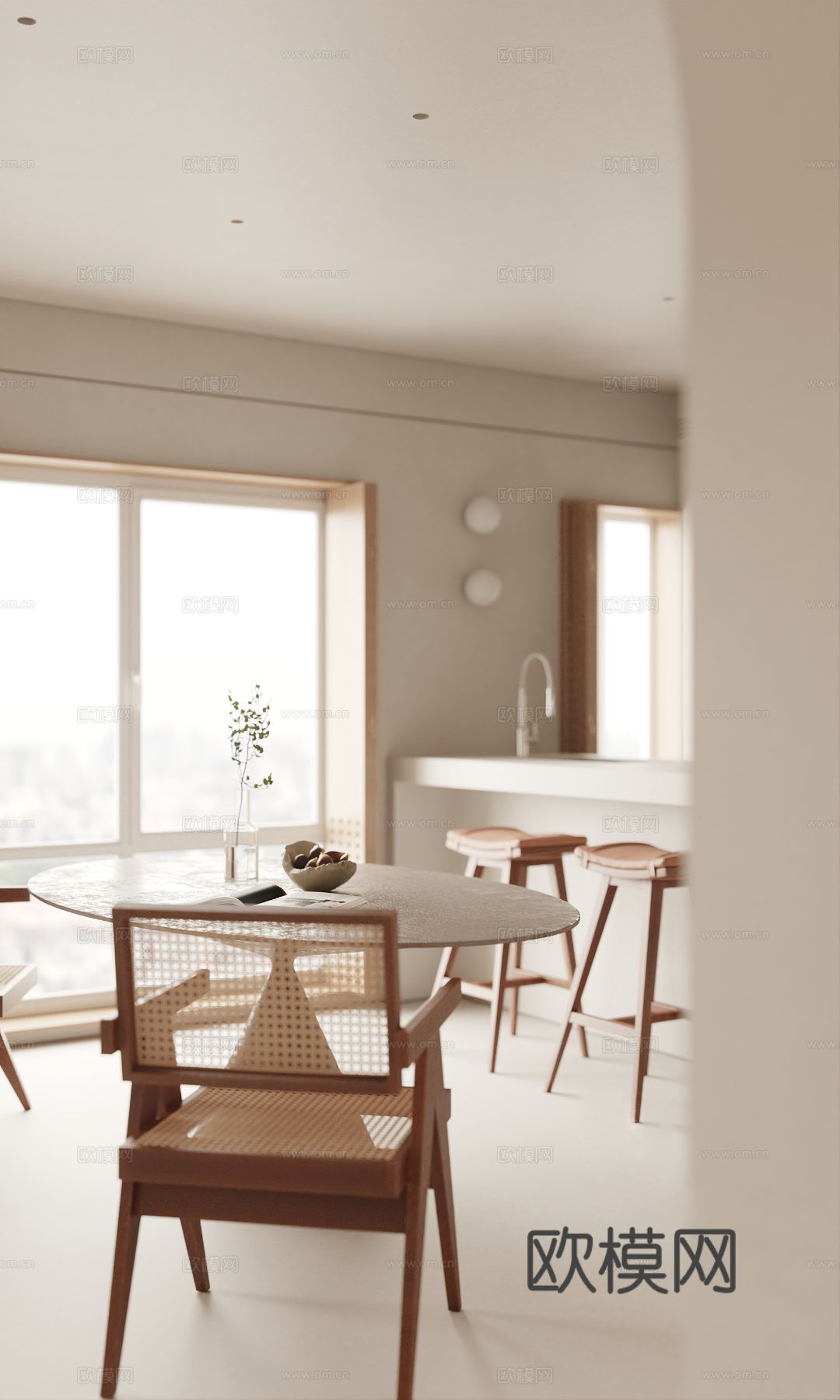 原木风家装案例客厅 卧室效果图下载（渲染图13）