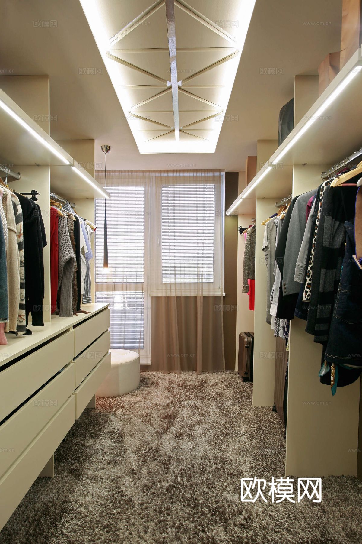 工业风公寓 家装设计 餐厅 客厅 卧室效果图下载（渲染图7）