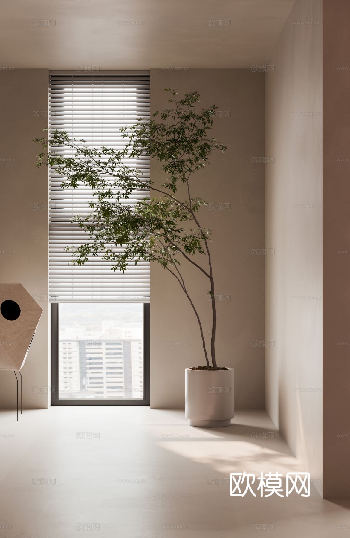 奶油风家装复式案例客厅 卧室效果图下载（渲染图20）